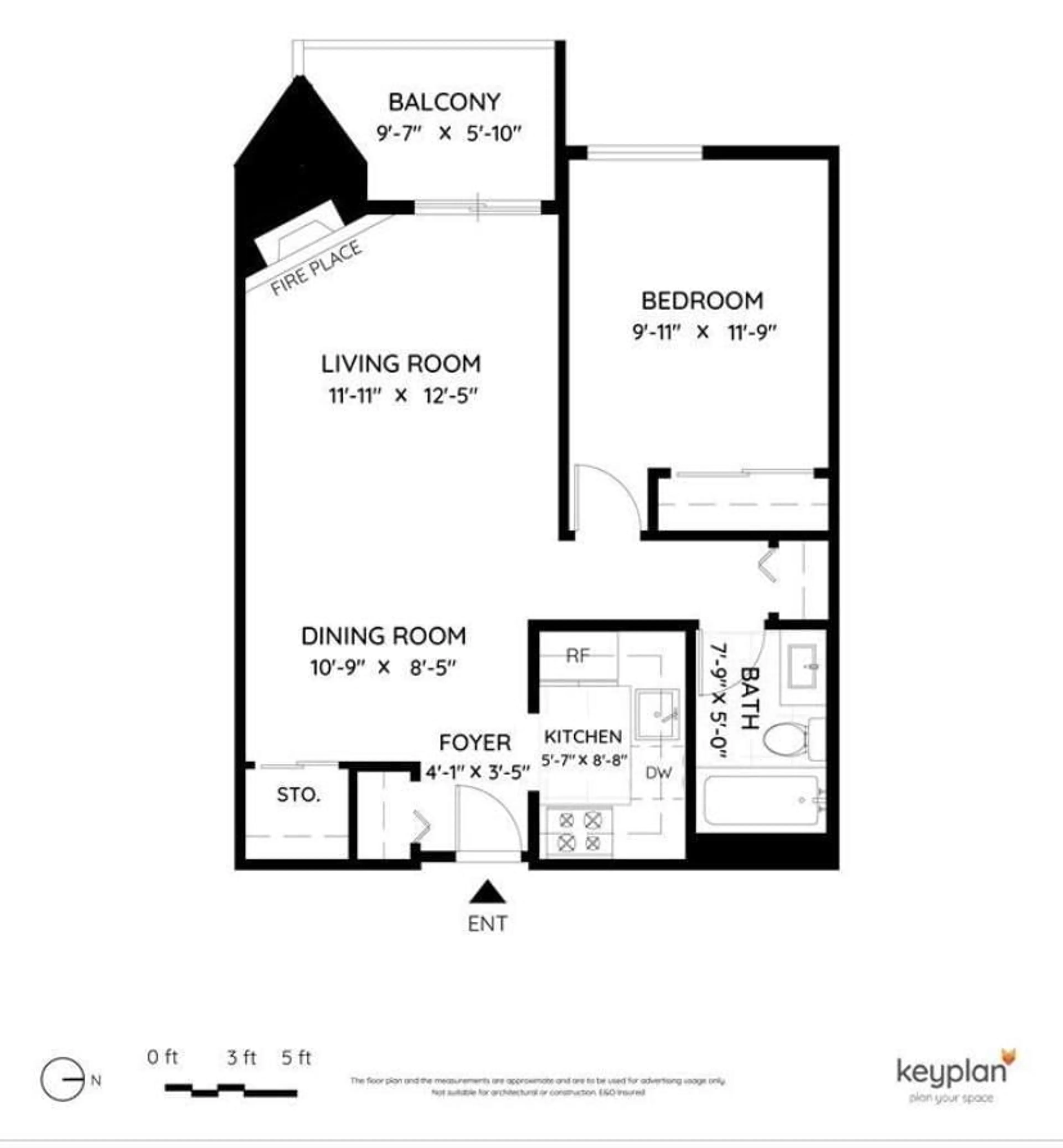 Floor plan for 201 - 10560 154, Surrey British Columbia V3R8A3