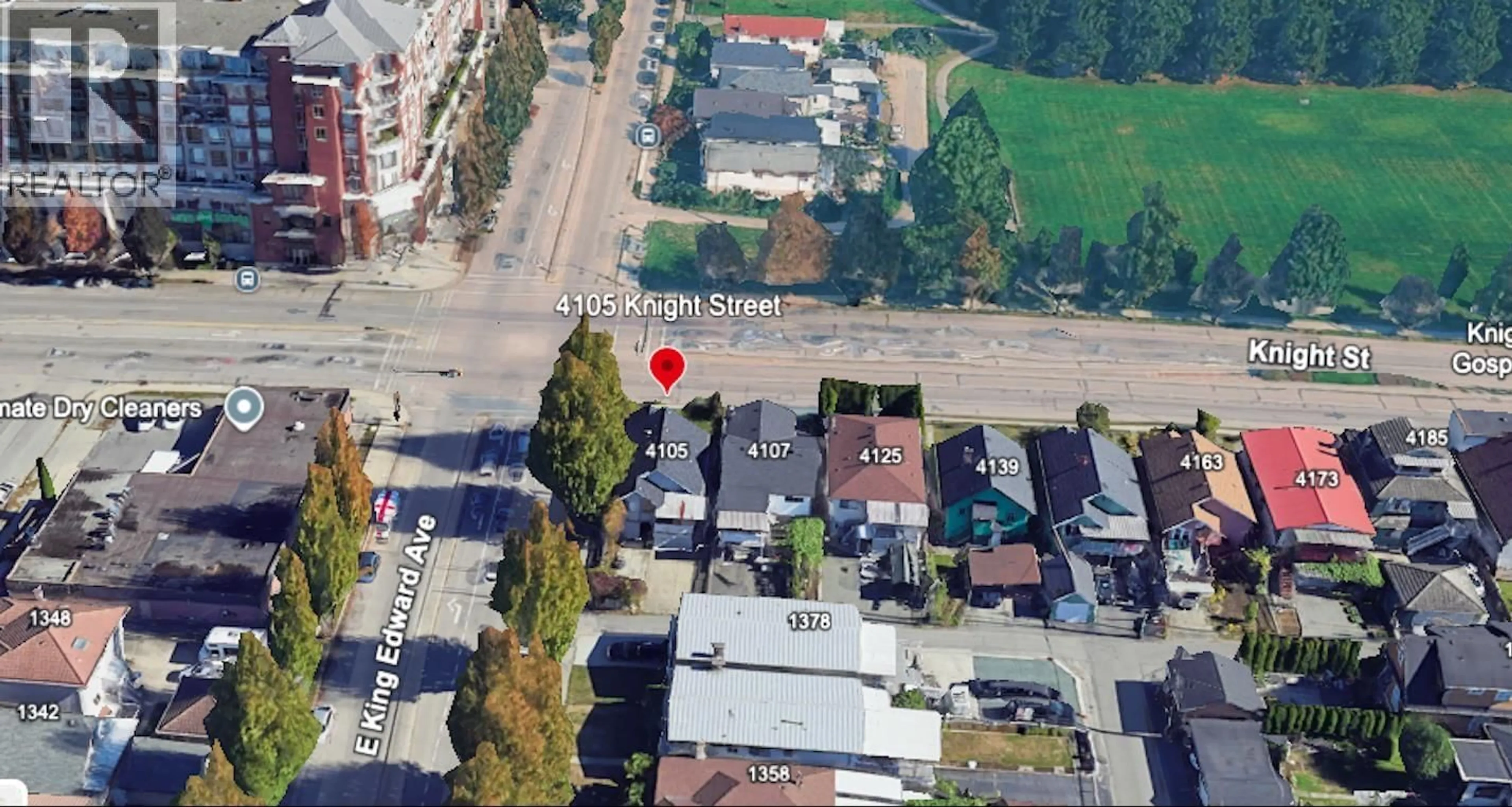 A pic from outside/outdoor area/front of a property/back of a property/a pic from drone, street for 4105 KNIGHT STREET, Vancouver British Columbia V5N3M1