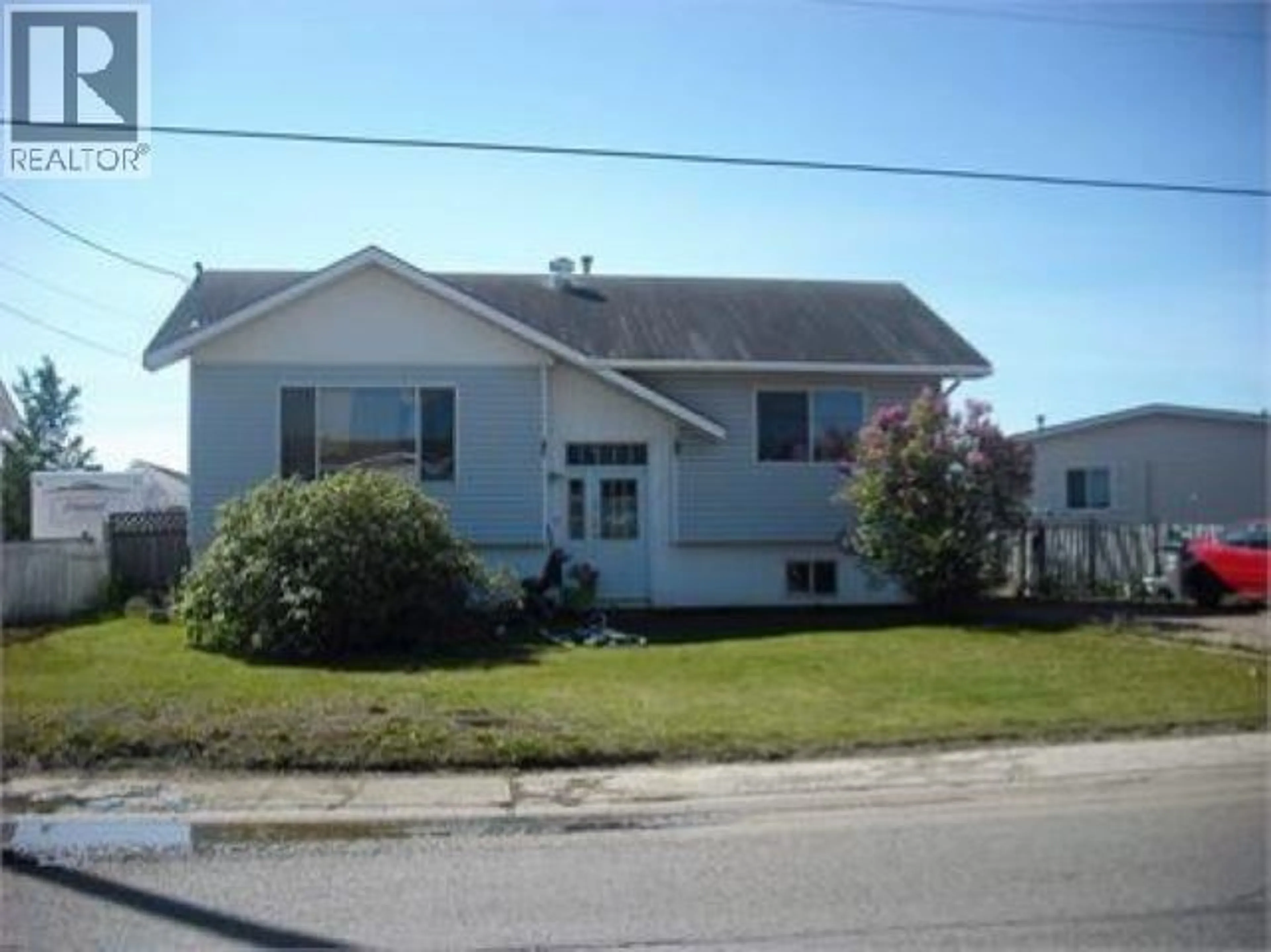 Home with vinyl exterior material, street for 3955 COTTONWOOD ROAD, Fort Nelson British Columbia V0C1R0