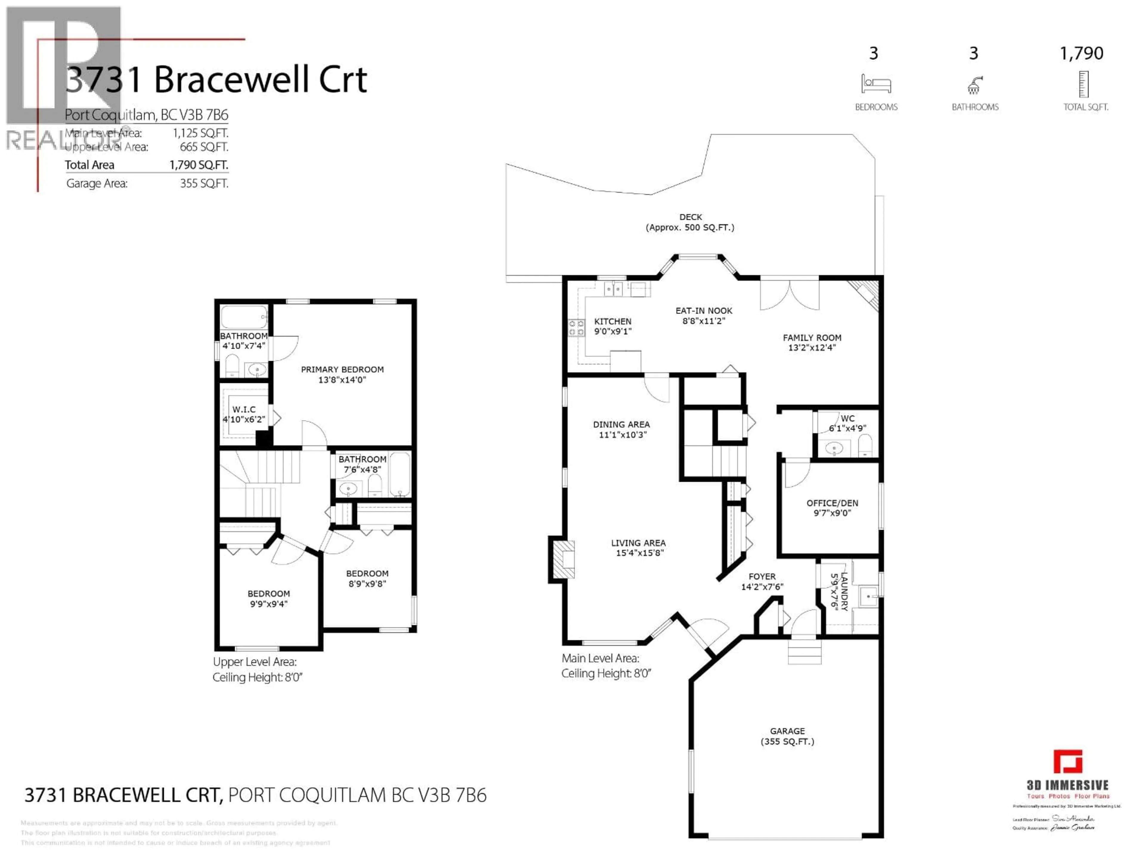 Floor plan for 3731 BRACEWELL COURT, Port Coquitlam British Columbia V3B7B6