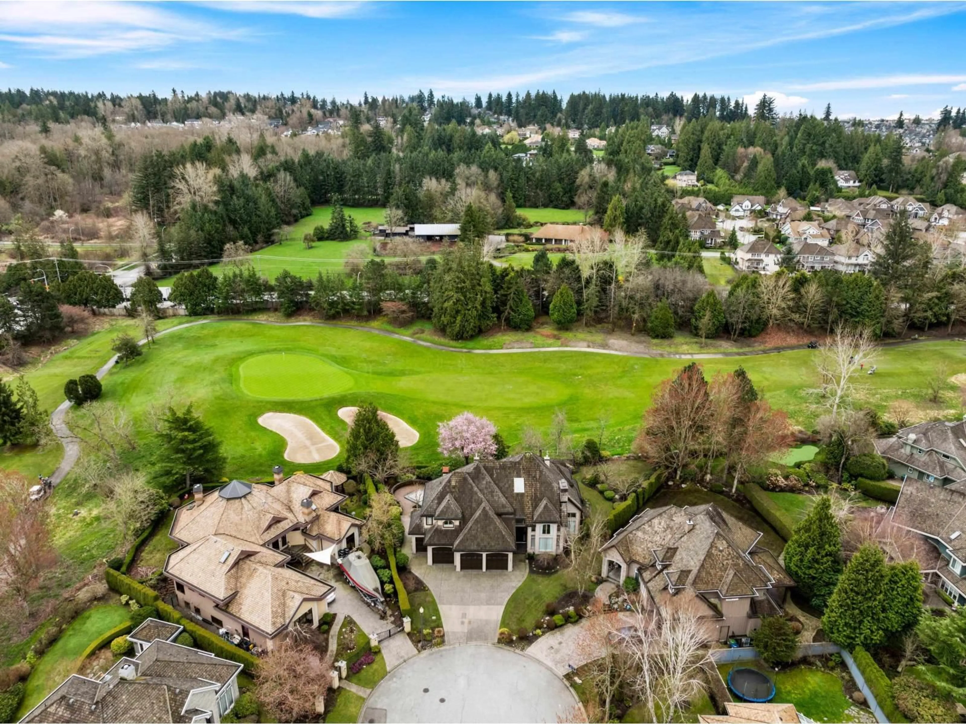 A pic from outside/outdoor area/front of a property/back of a property/a pic from drone, mountain view for 16358 LINCOLN WOODS, Surrey British Columbia V3Z0J8