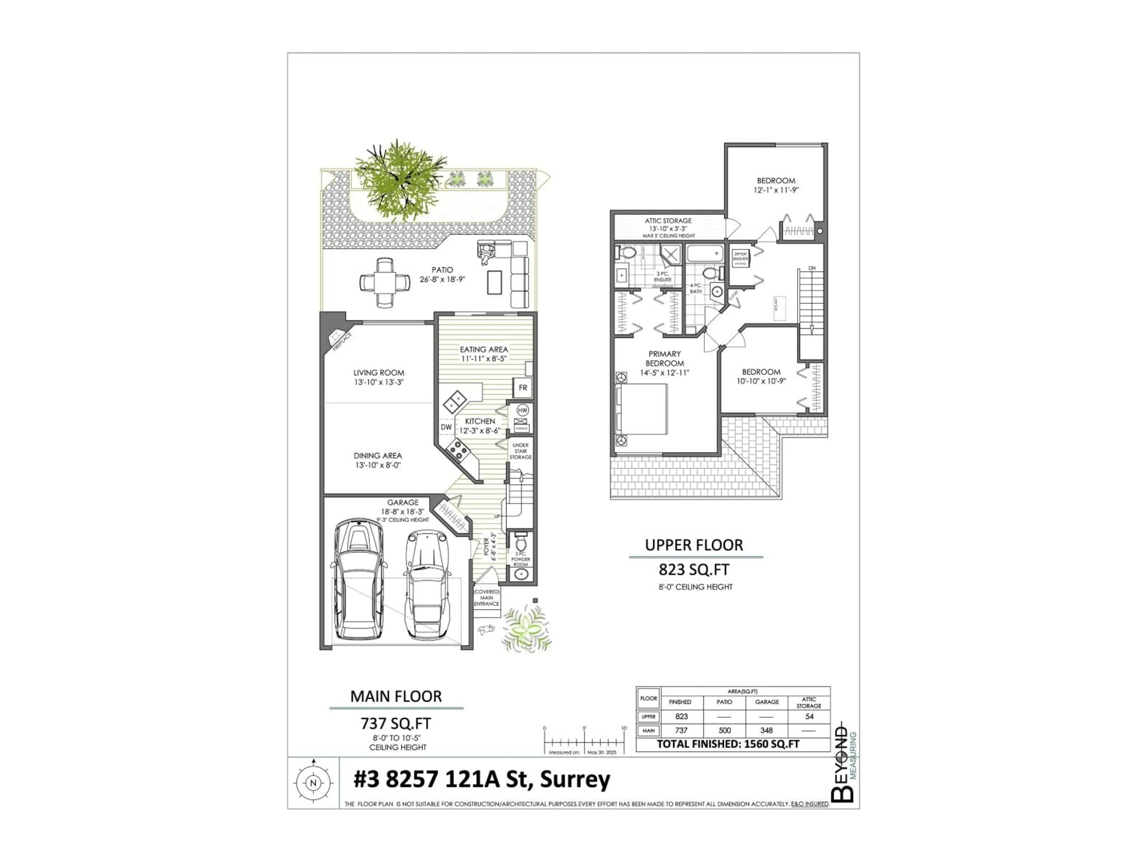 Floor plan for 3 - 8257 121A, Surrey British Columbia V3W3R4