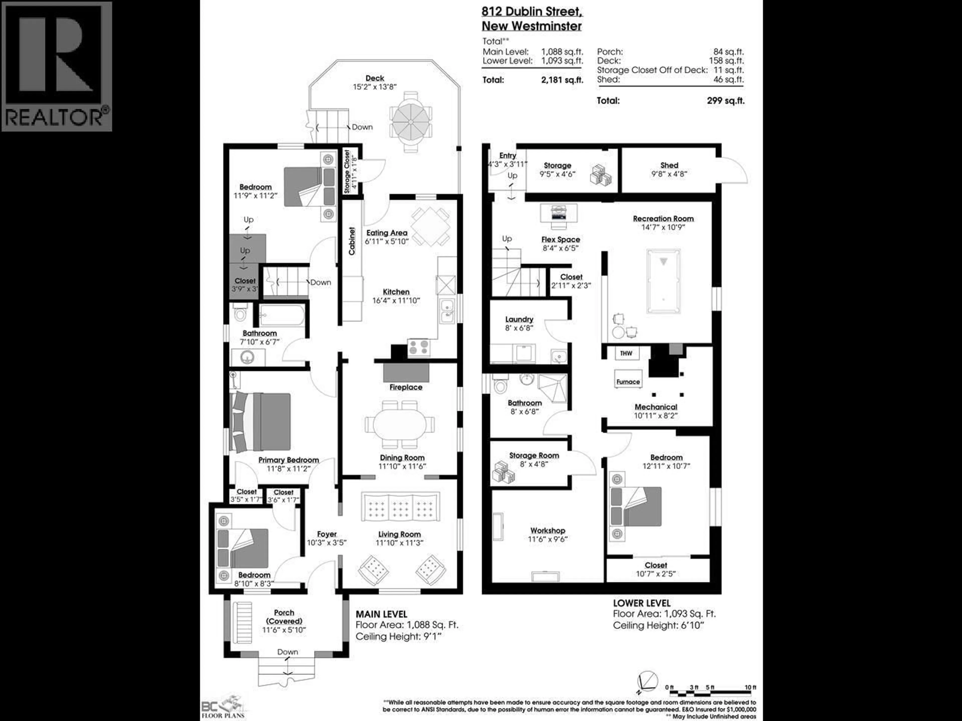 Floor plan for 812 DUBLIN STREET, New Westminster British Columbia V3M2Y6