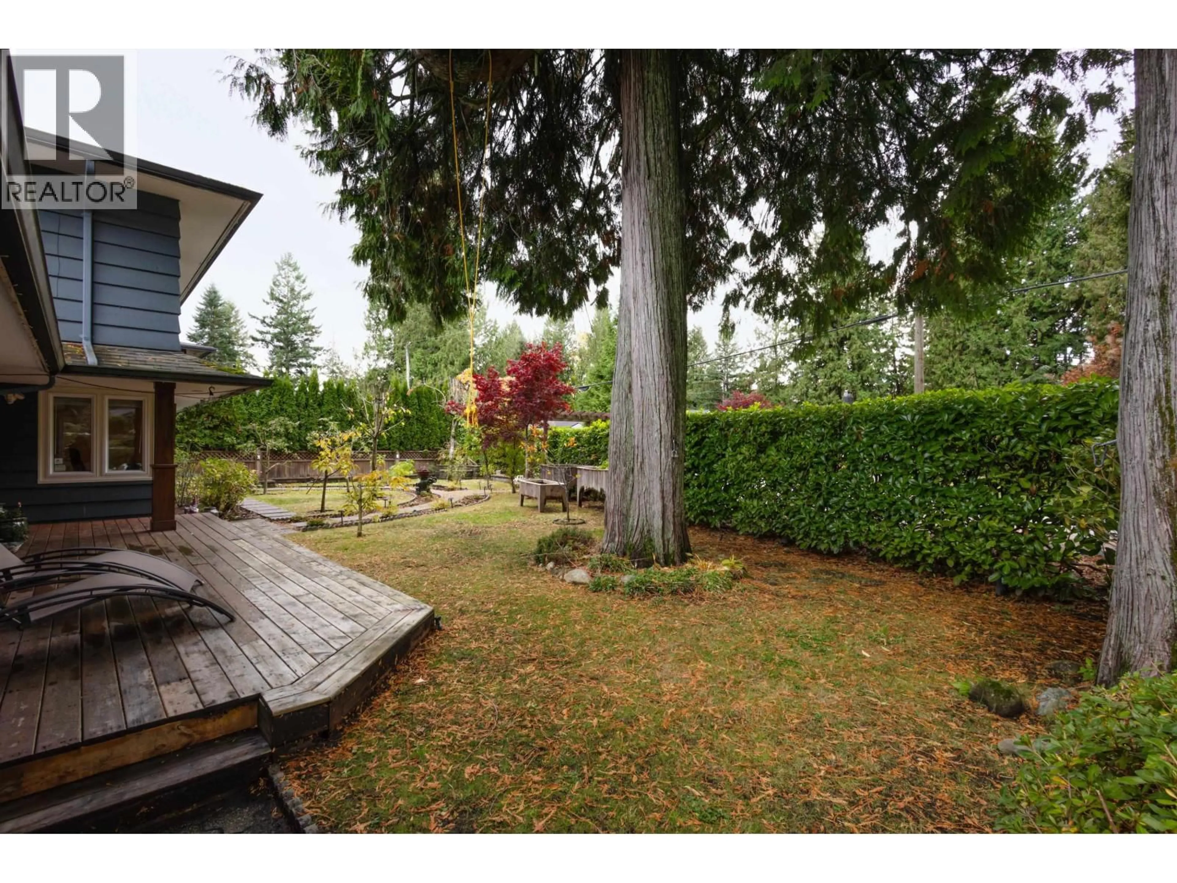 Patio, forest/trees view for 3440 BLUEBONNET ROAD, North Vancouver British Columbia V7R4C8
