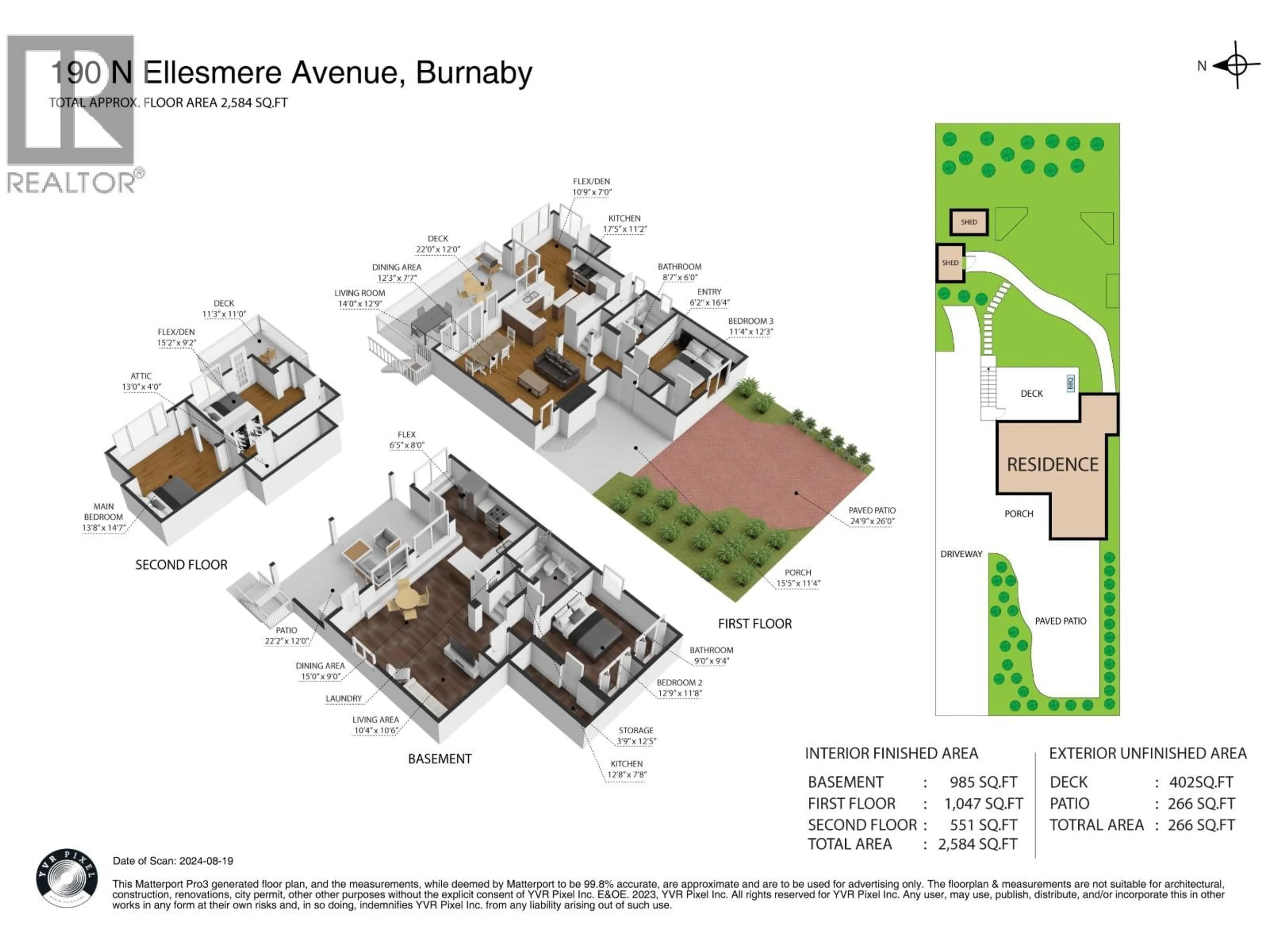 Floor plan for 190 ELLESMERE AVENUE, Burnaby British Columbia V5B1J8