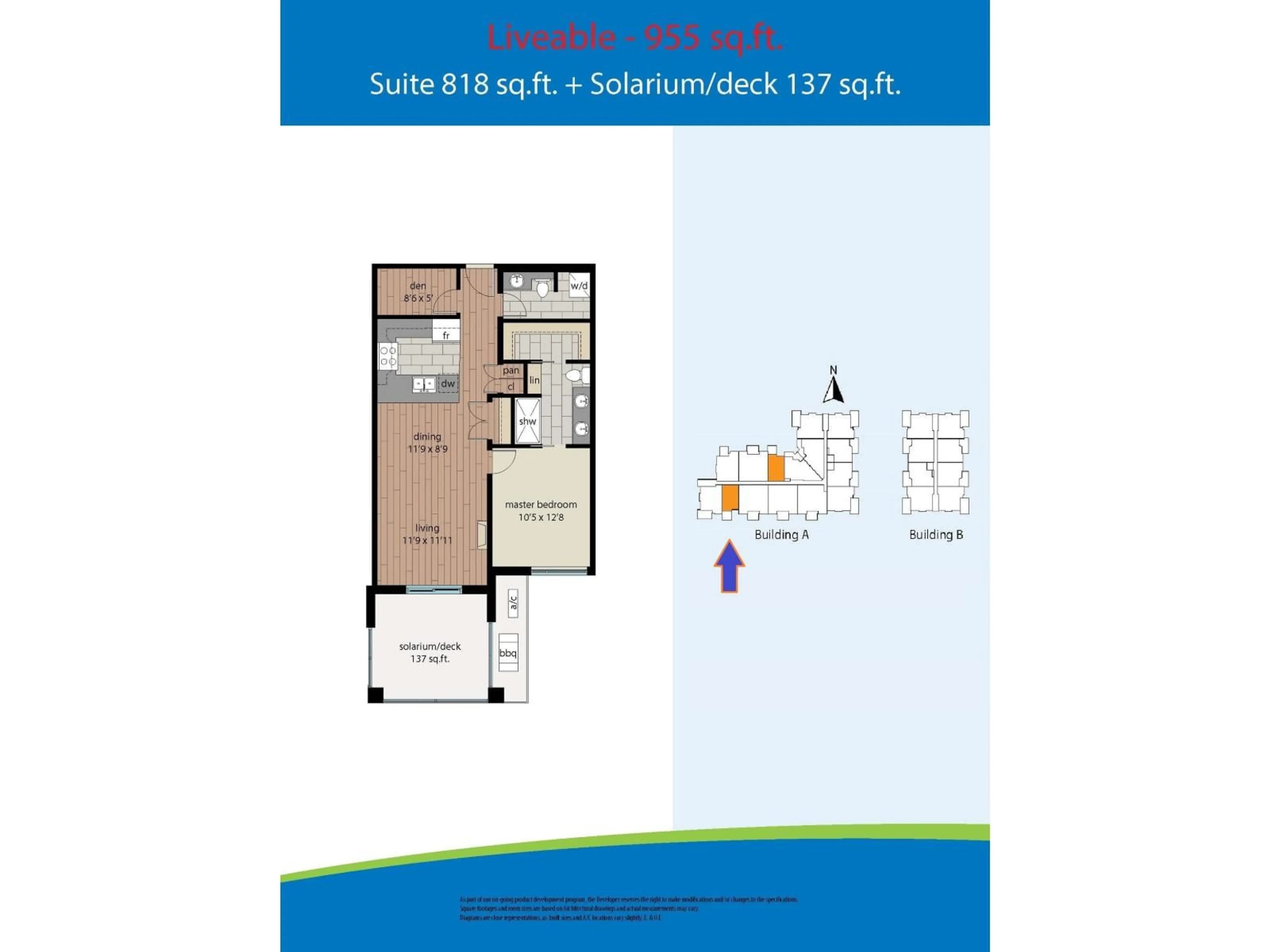 Floor plan for A107 - 20716 WILLOUGHBY TOWN CENTRE DRIVE, Langley British Columbia V2Y3J7