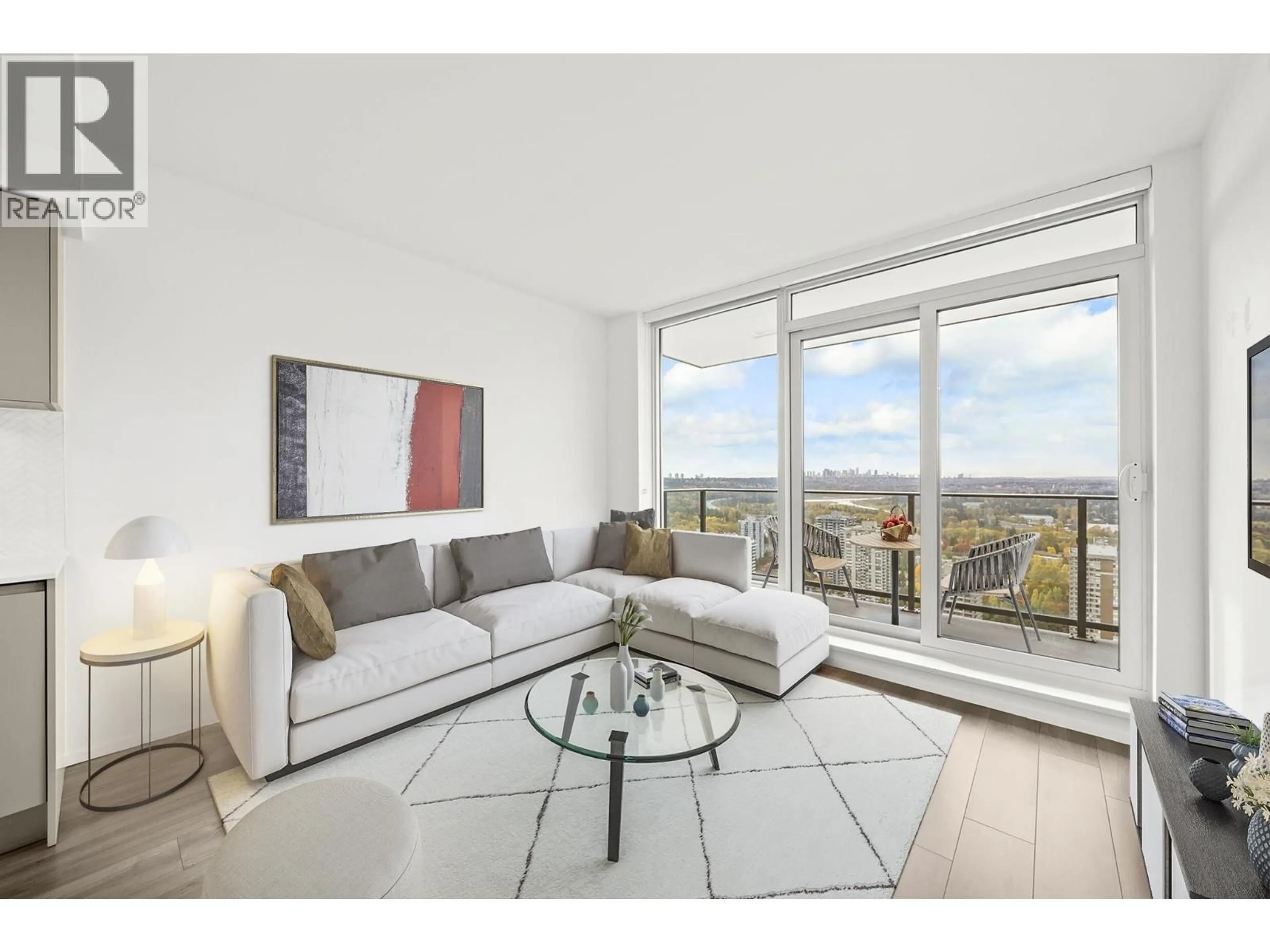 Living room with furniture, unknown for 3208 - 3809 EVERGREEN PLACE, Burnaby British Columbia V3J0M1