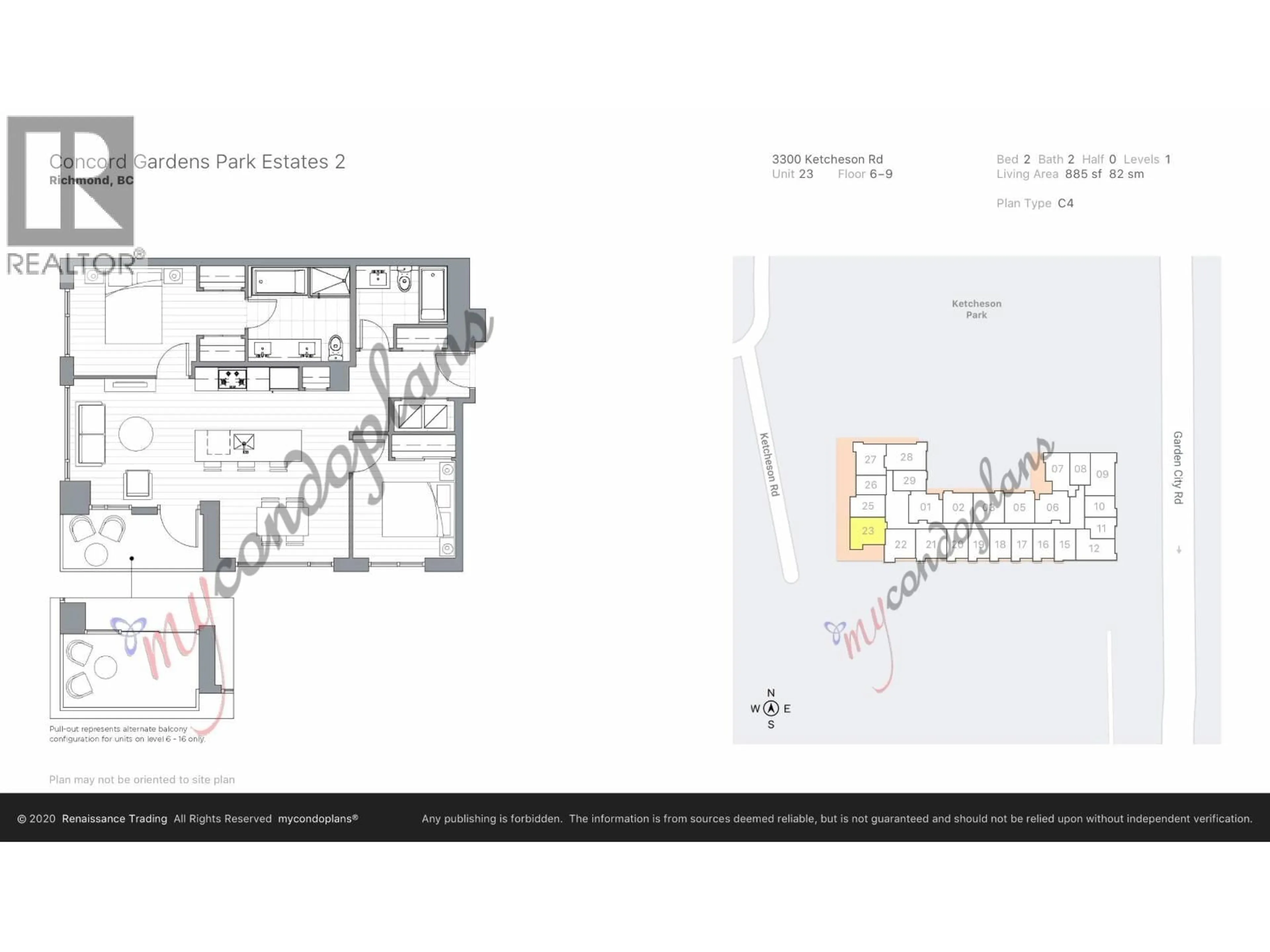 Floor plan for 923 - 3300 KETCHESON ROAD, Richmond British Columbia V6X0S5