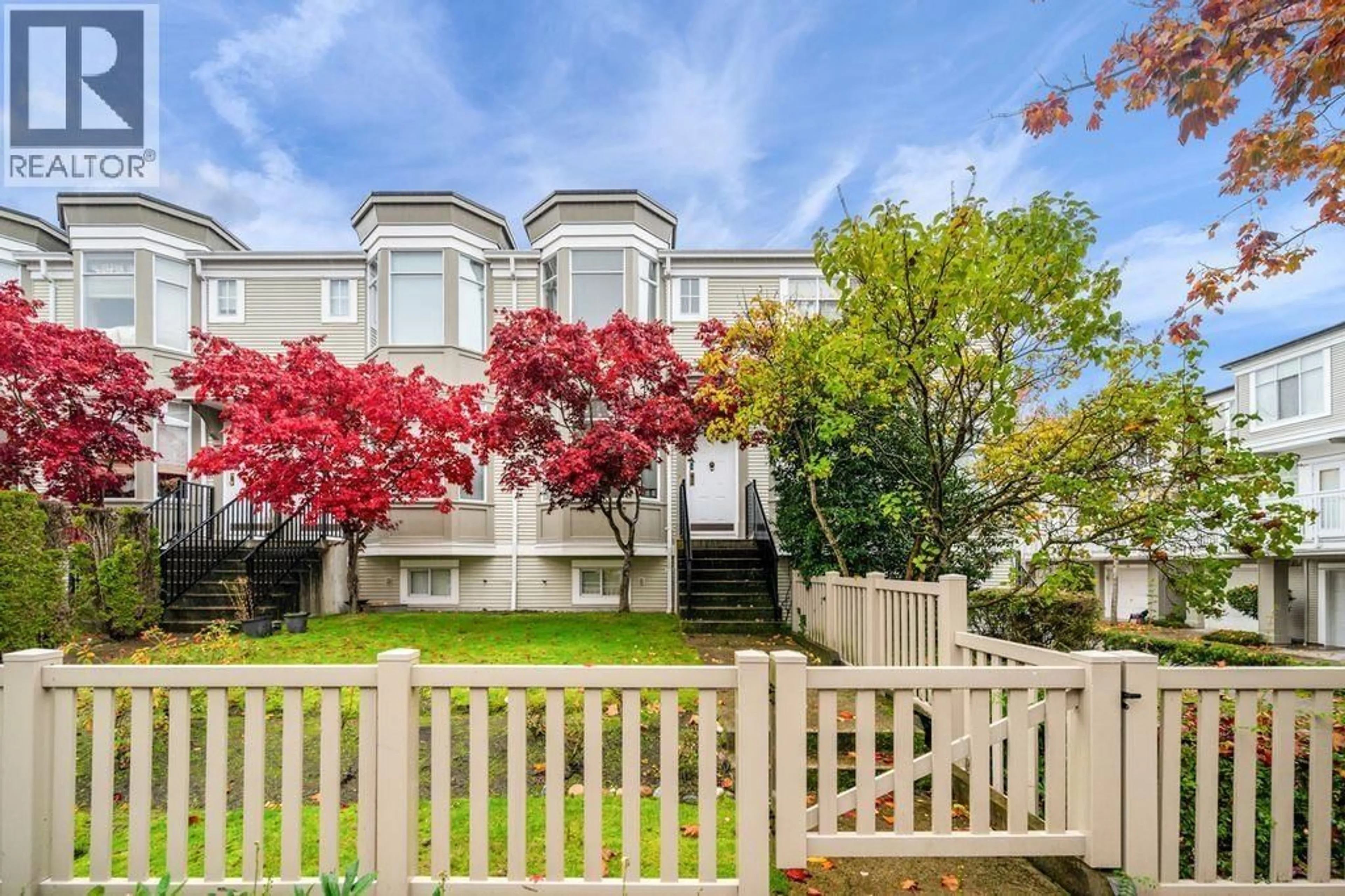 A pic from outside/outdoor area/front of a property/back of a property/a pic from drone, street for 22 - 6333 NO. 1 ROAD, Richmond British Columbia V7C1T4