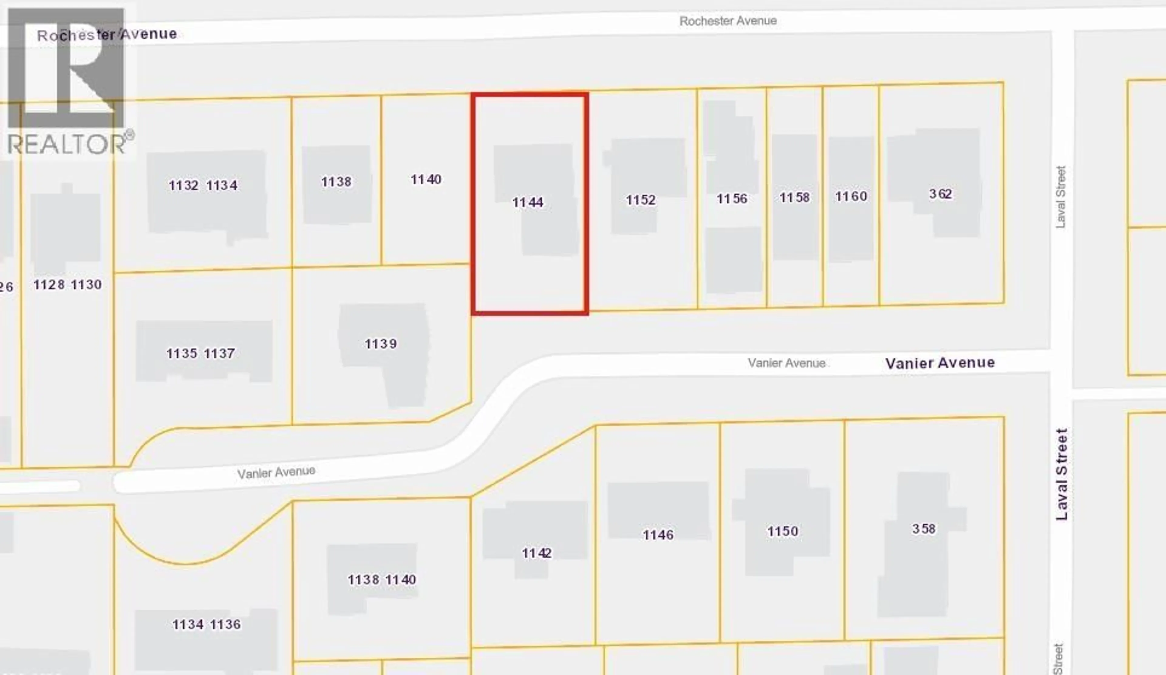 Picture of a map for 1144 ROCHESTER AVENUE, Coquitlam British Columbia V3K2X4