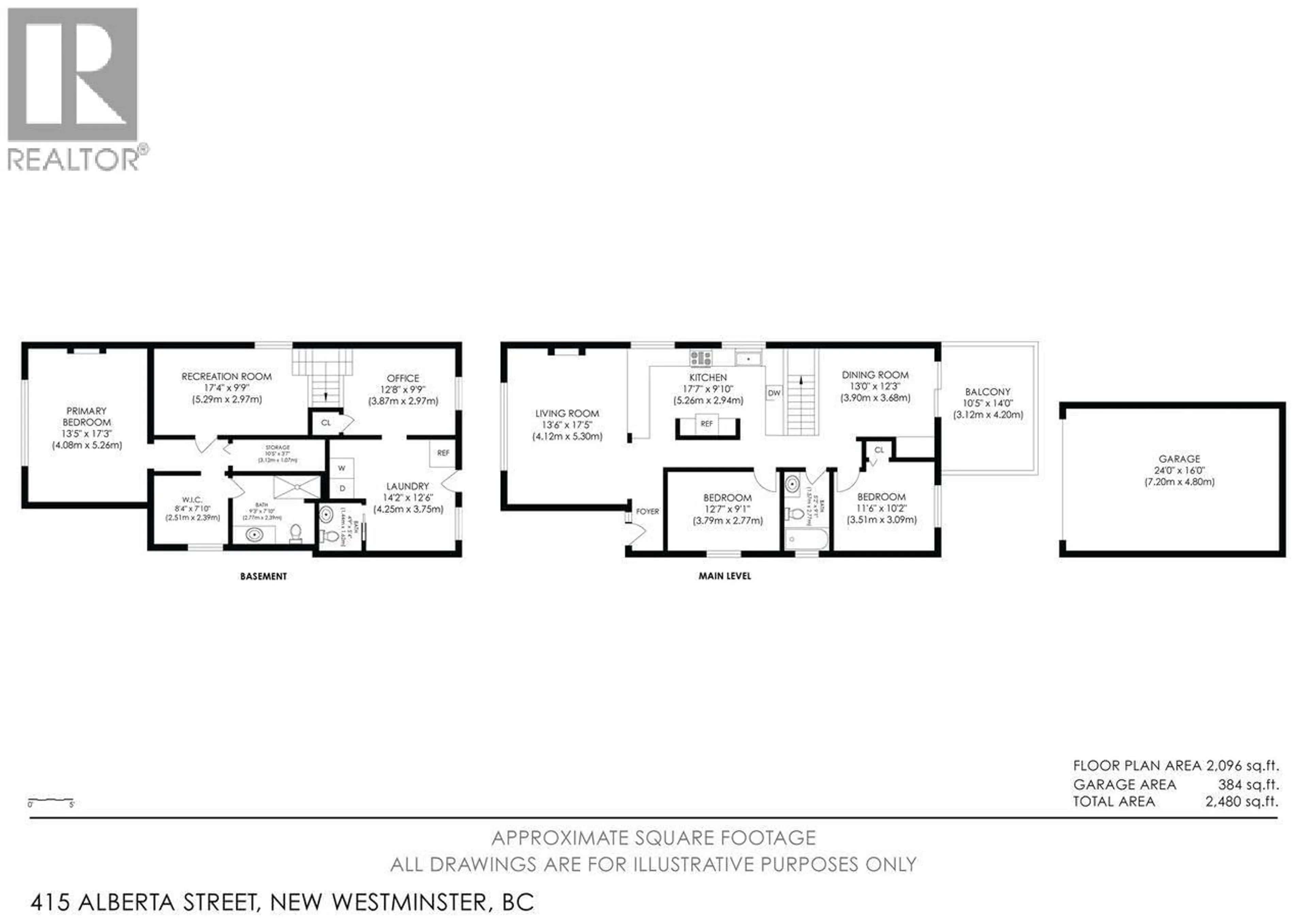 Floor plan for 415 ALBERTA STREET, New Westminster British Columbia V3L3J6