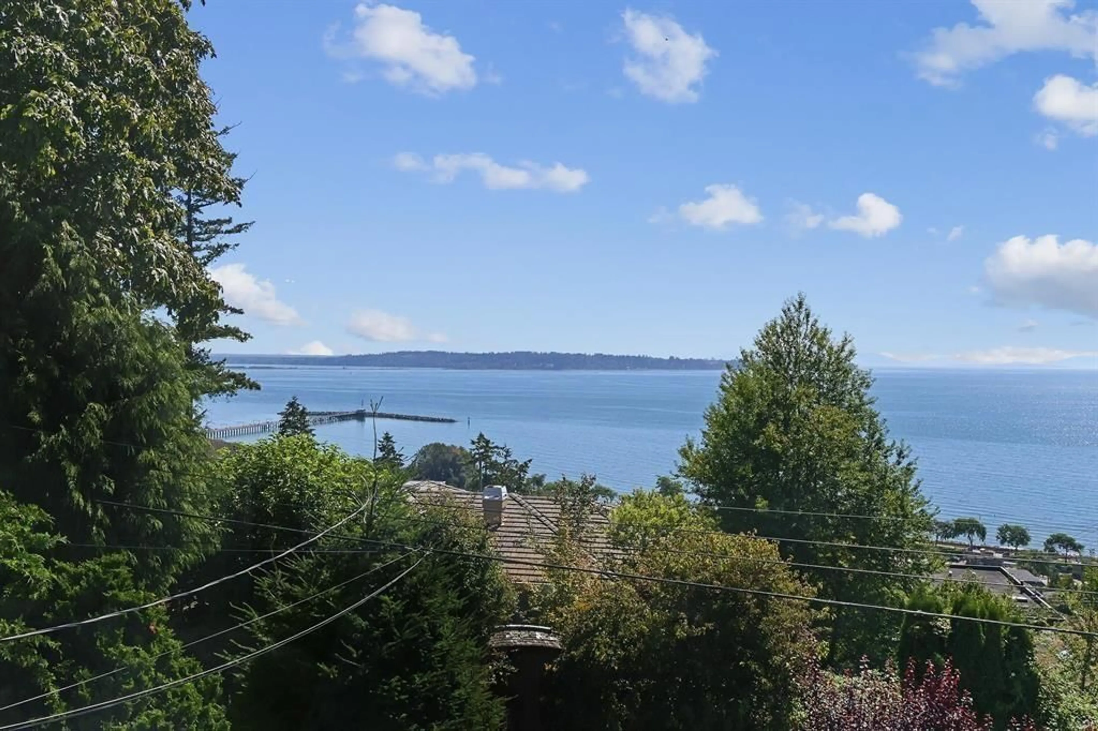 A pic from outside/outdoor area/front of a property/back of a property/a pic from drone, water/lake/river/ocean view for 14815 HARDIE, White Rock British Columbia V4B2H6