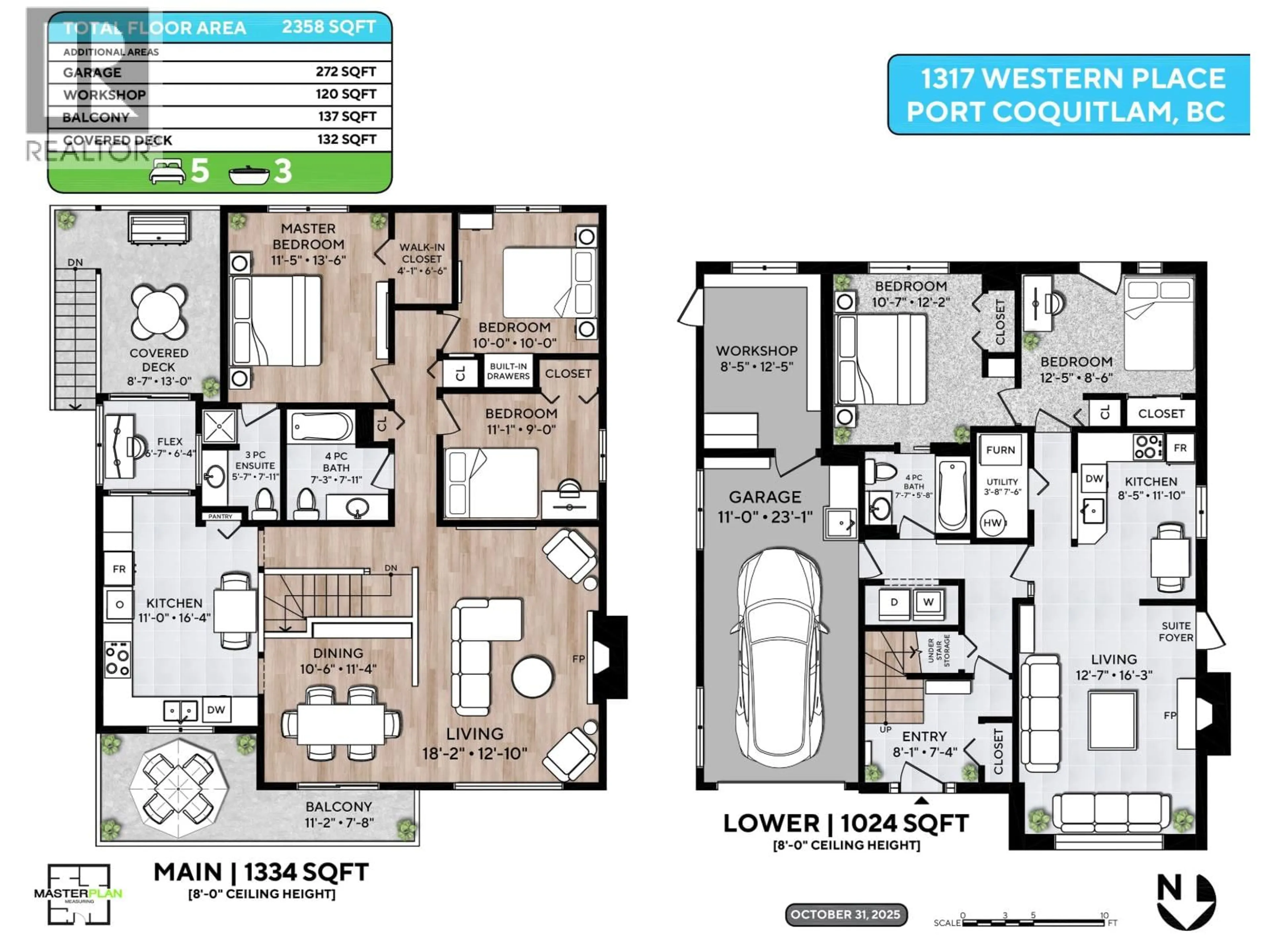 Floor plan for 1317 WESTERN PLACE, Port Coquitlam British Columbia V3C4J8