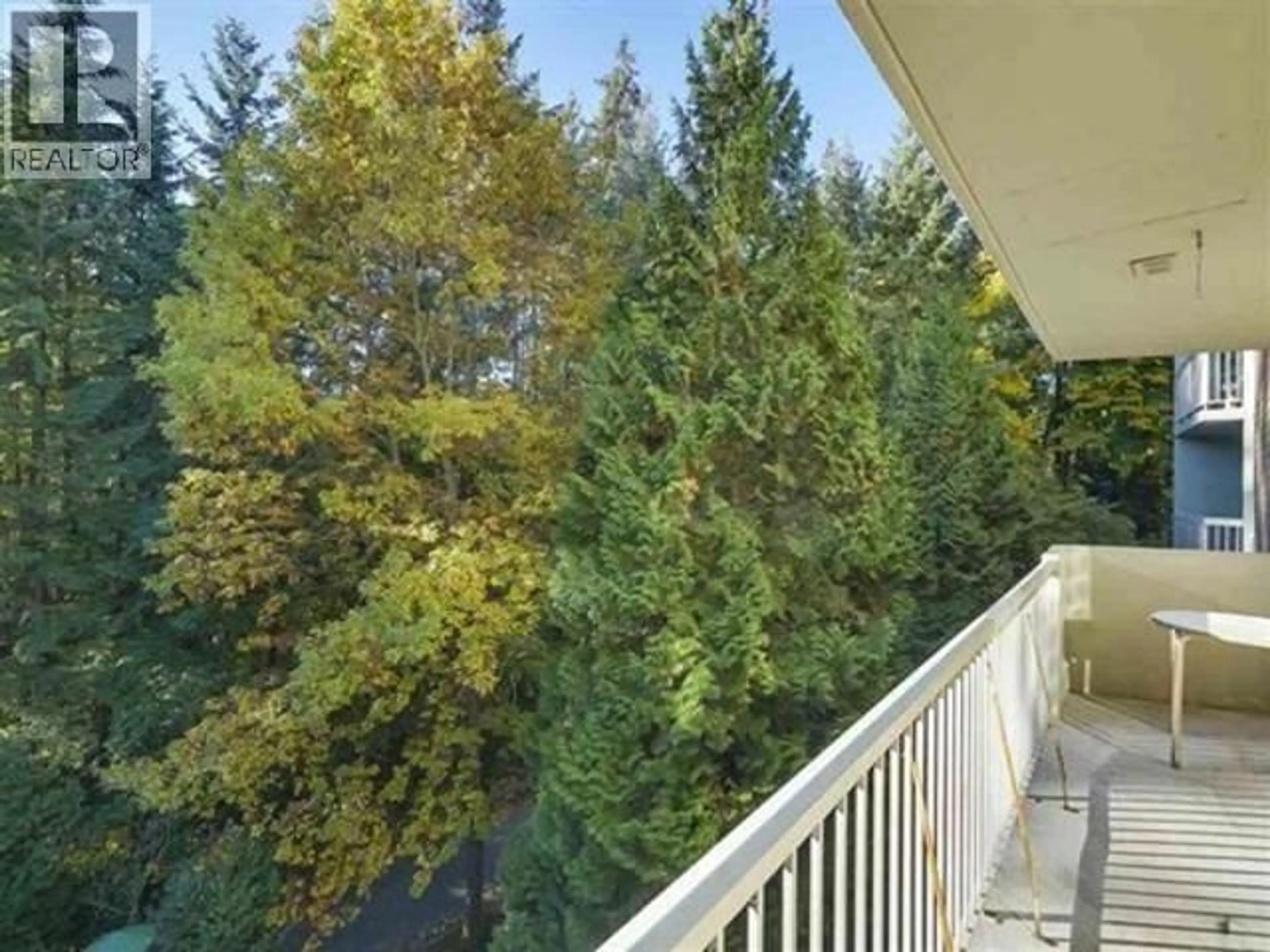 Balcony in the apartment, forest/trees view for 508 - 2020 FULLERTON AVENUE, North Vancouver British Columbia V7P3G3