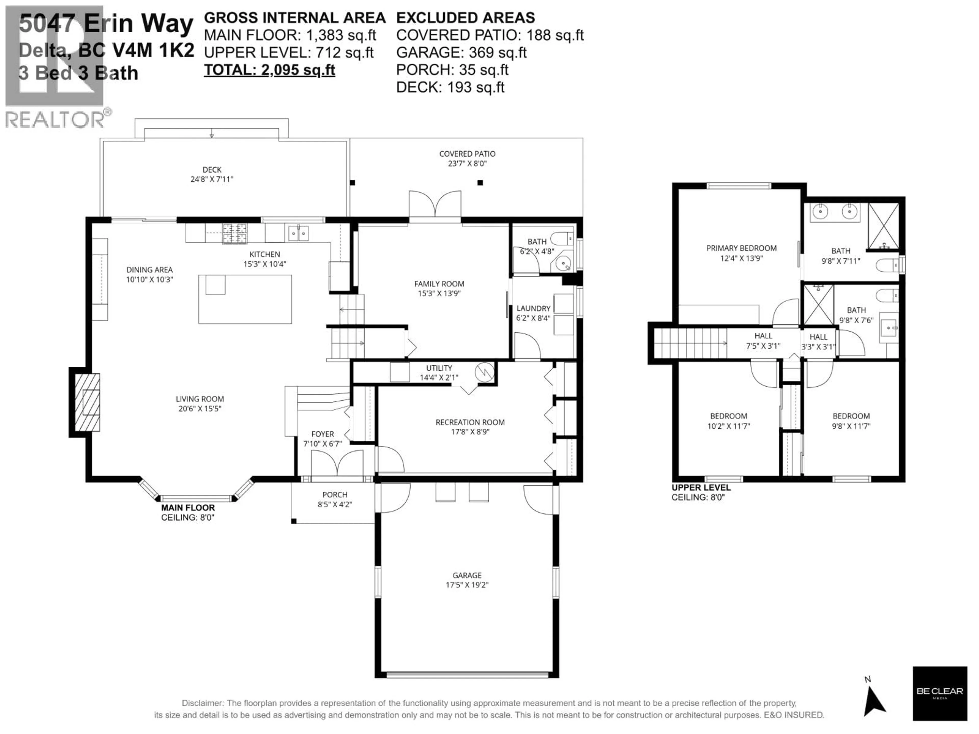 Floor plan for 5047 ERIN WAY, Delta British Columbia V4M1K2