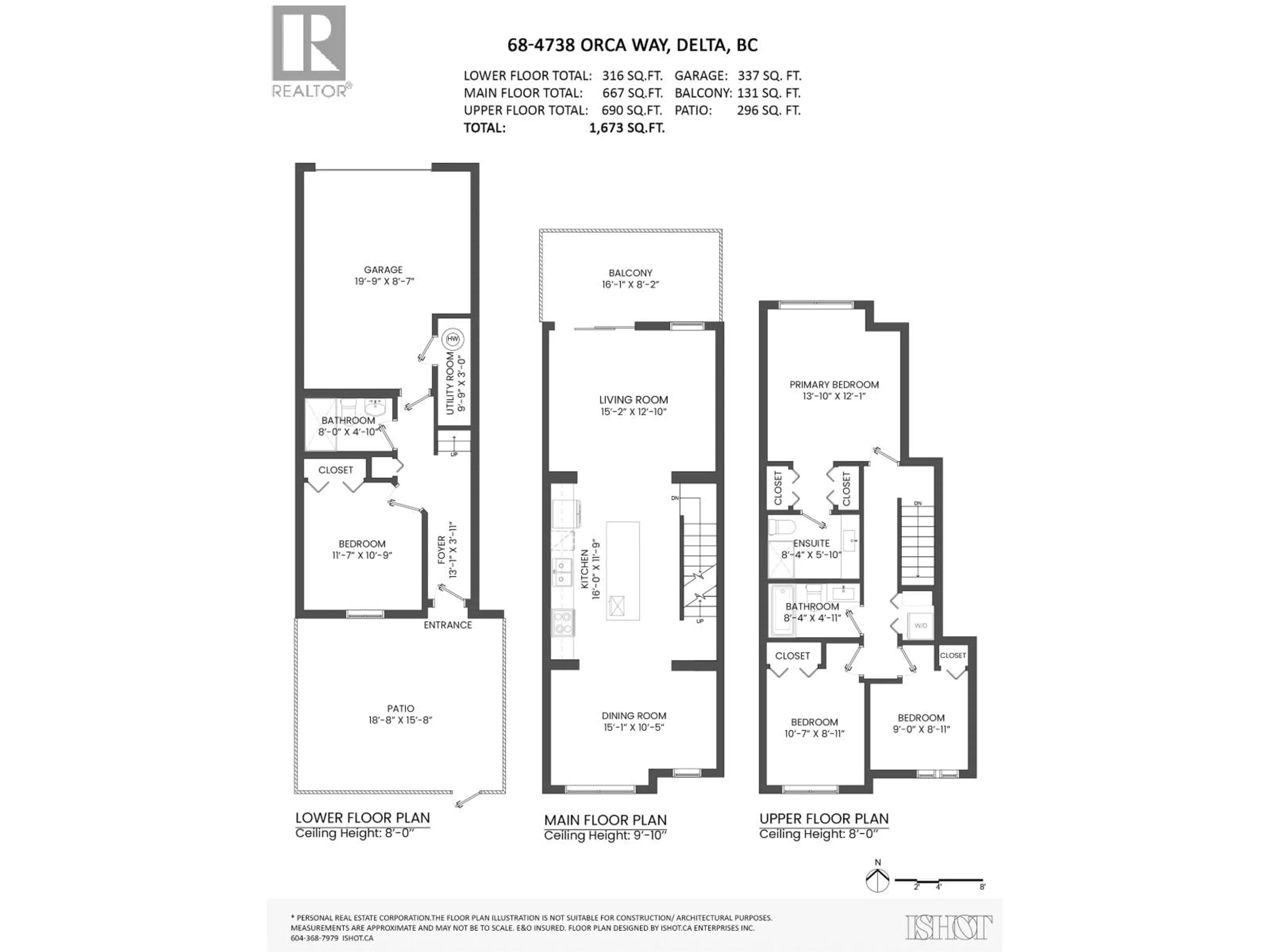 Floor plan for 68 - 4638 ORCA WAY, Tsawwassen British Columbia V4M0C2