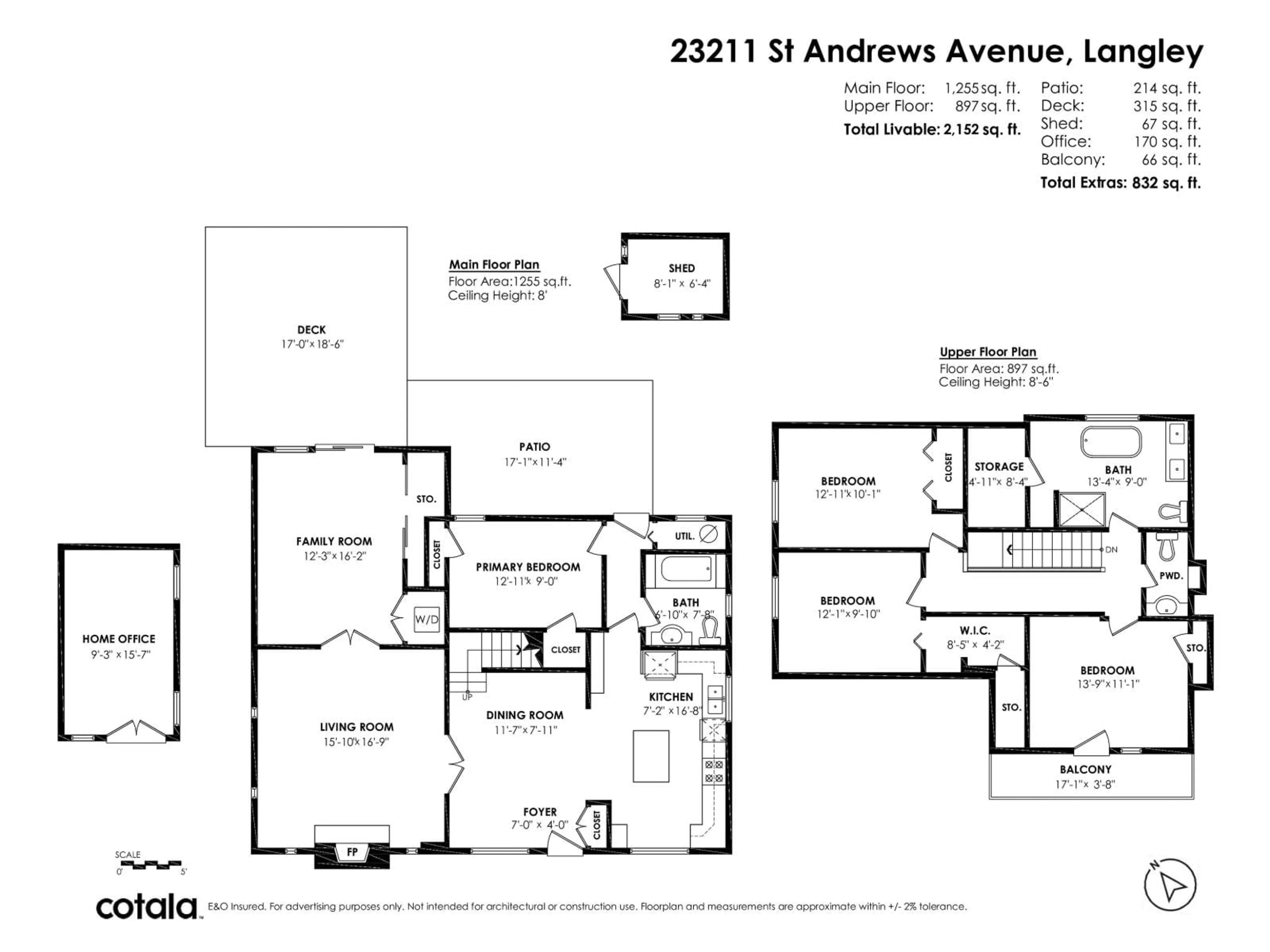 Floor plan for 23211 ST ANDREWS, Langley British Columbia V1M0E8