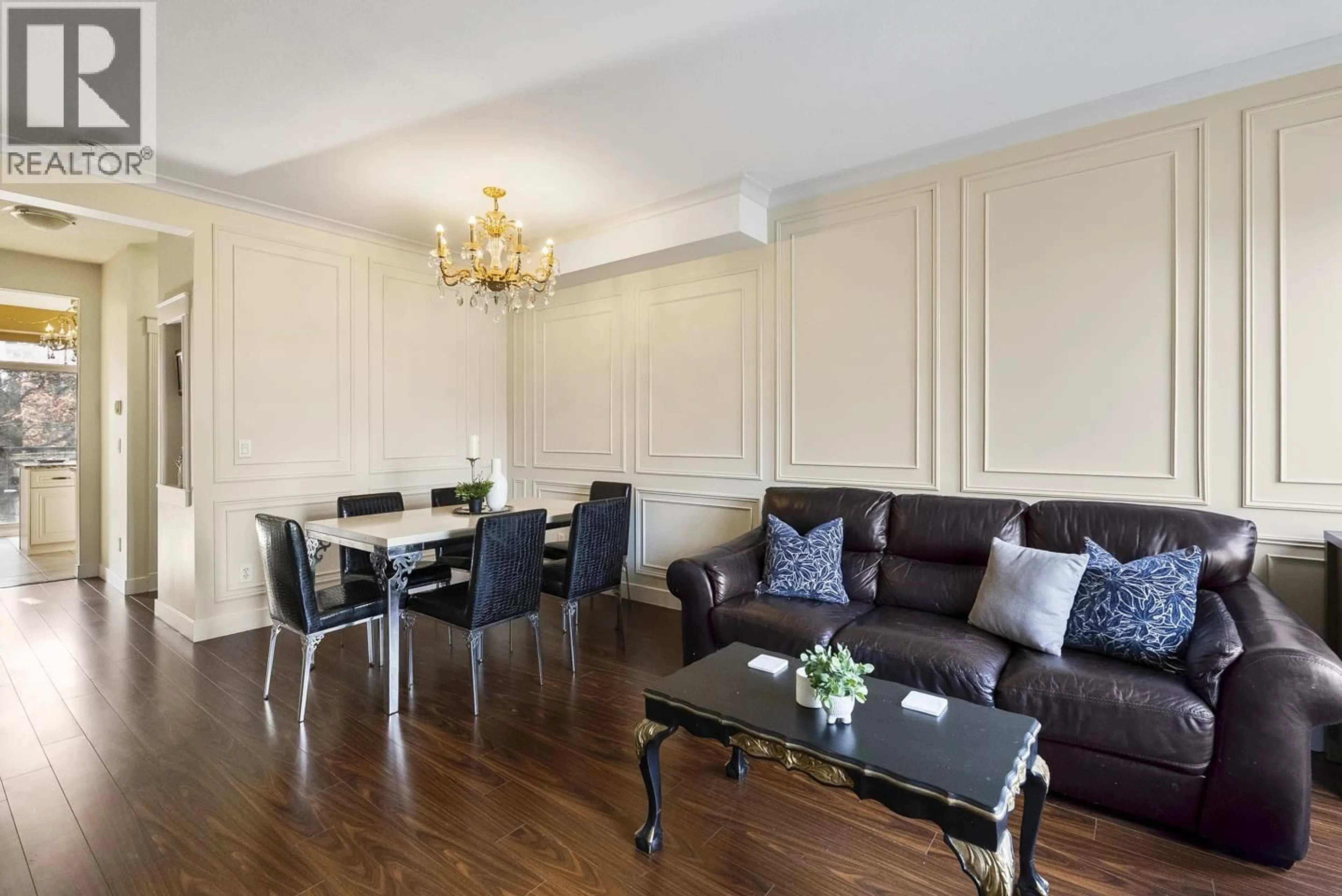 Living room with furniture, wood/laminate floor for 42 - 6233 BIRCH STREET, Richmond British Columbia V6Y4H3