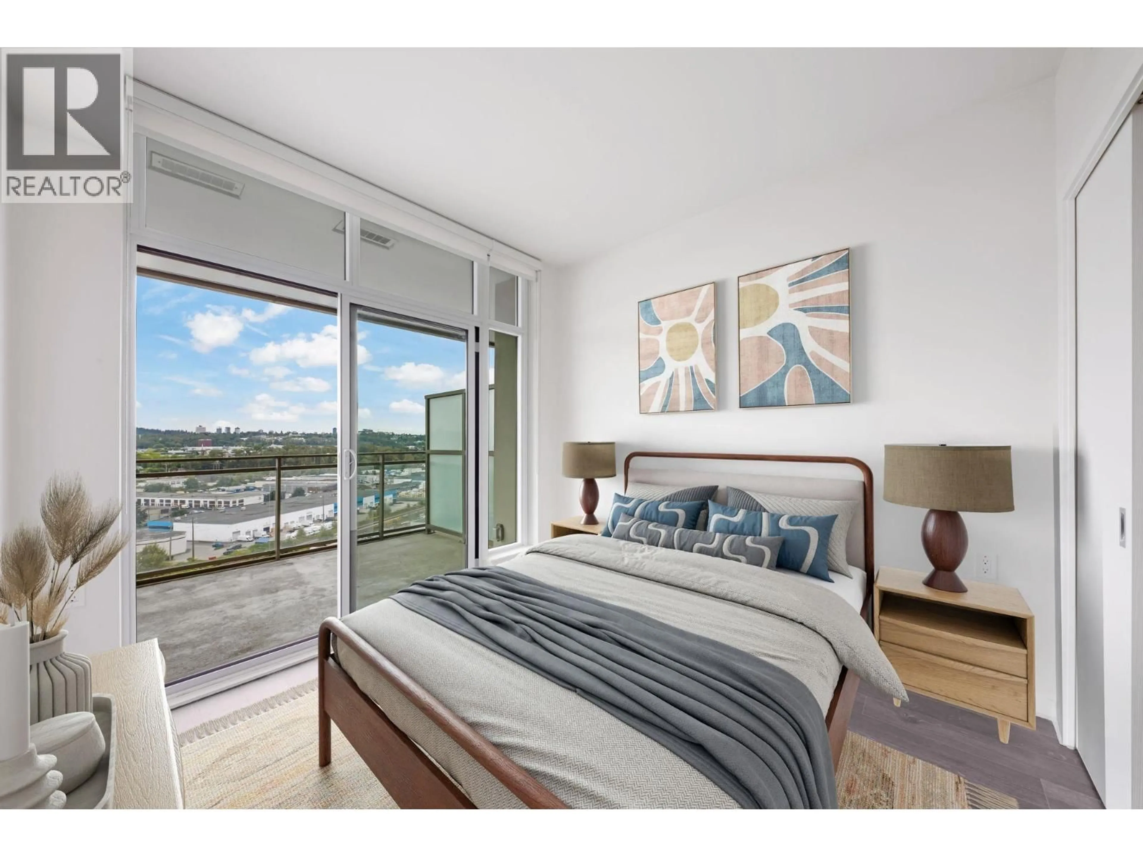 Bedroom with bed, unknown for 1407 - 5311 GORING STREET, Burnaby British Columbia V5B0B5