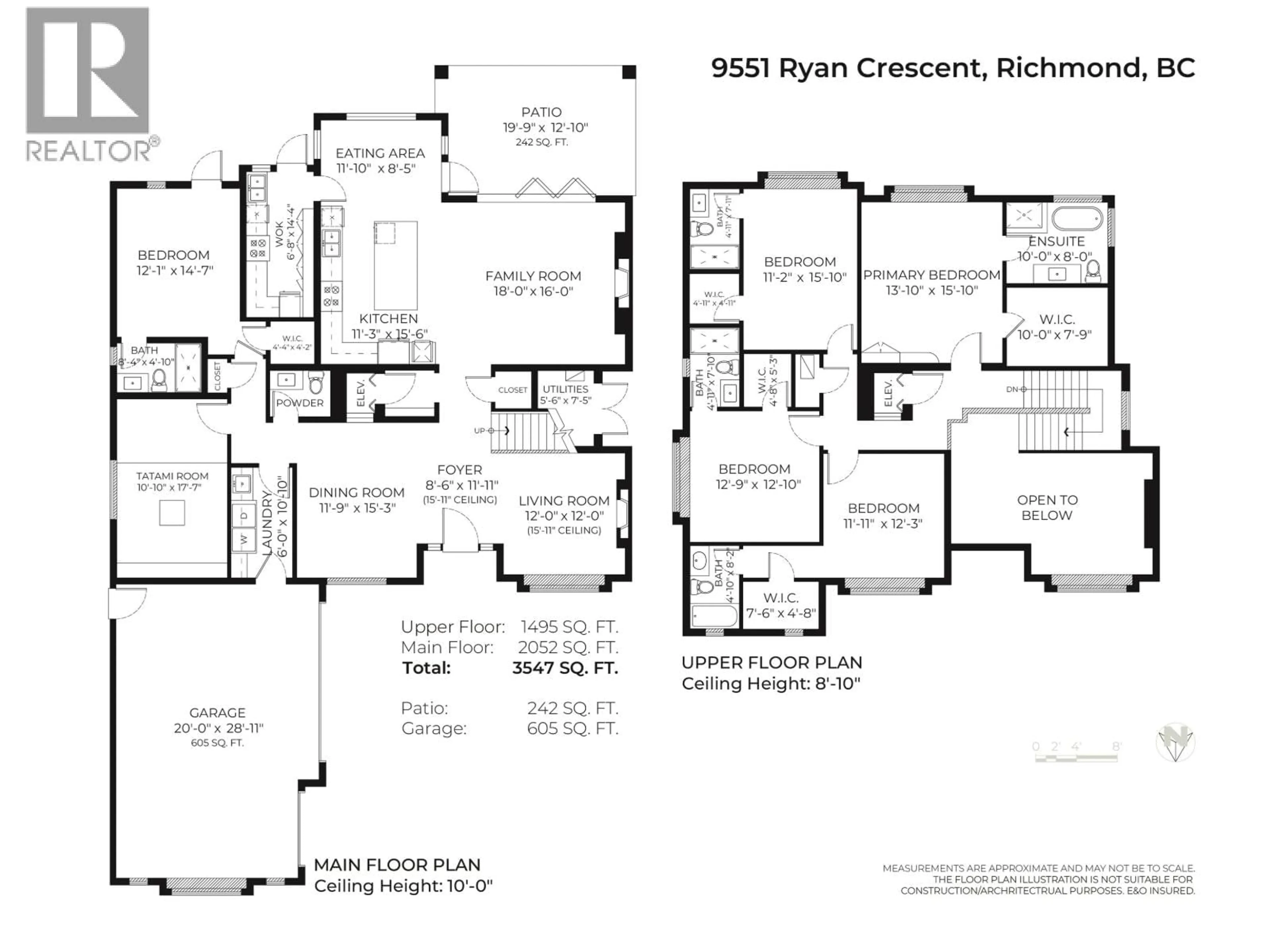 Floor plan for 9551 RYAN CRESCENT, Richmond British Columbia V7A2H1