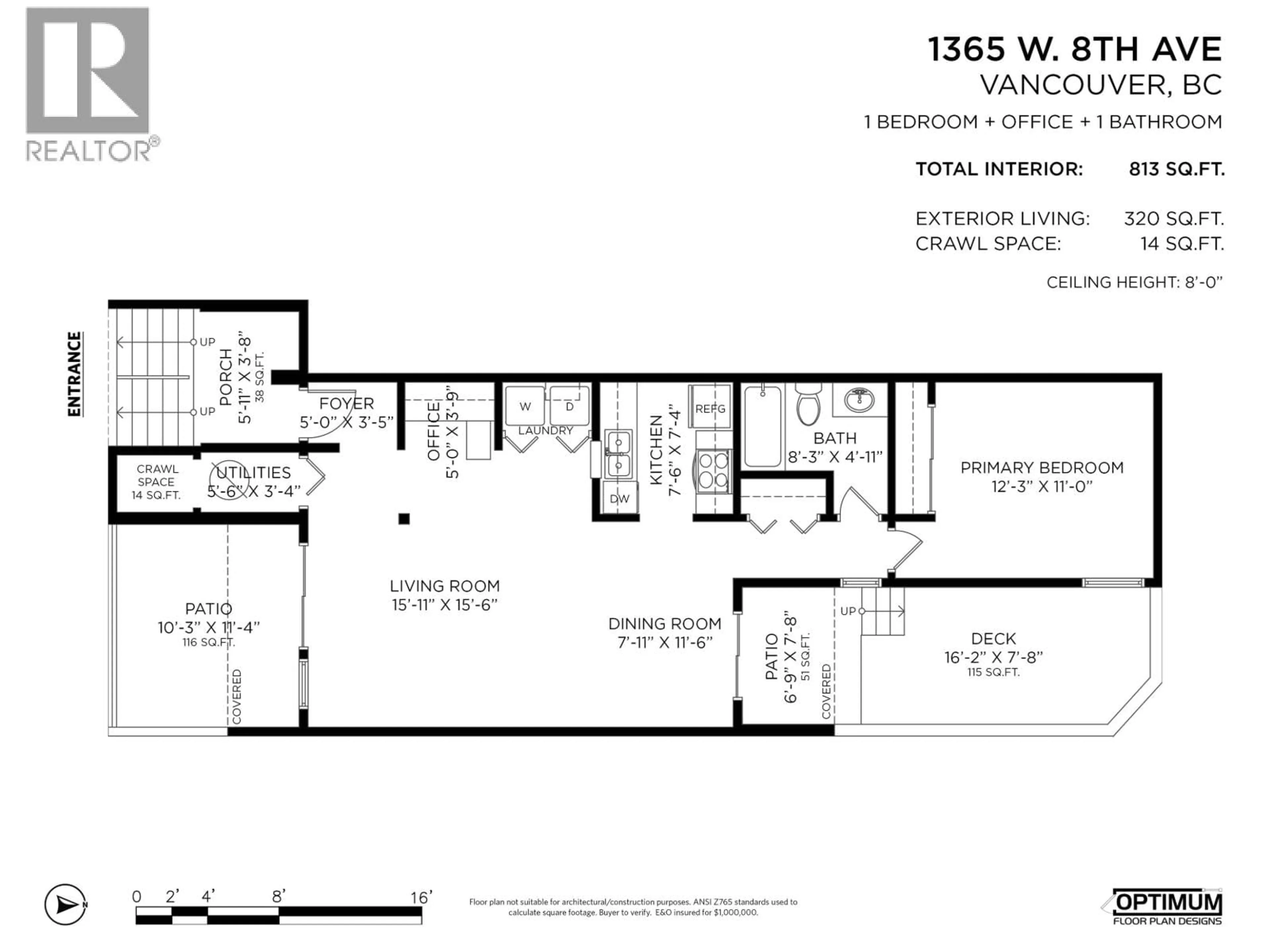 Floor plan for 1365 8TH AVENUE, Vancouver British Columbia V6H3W4