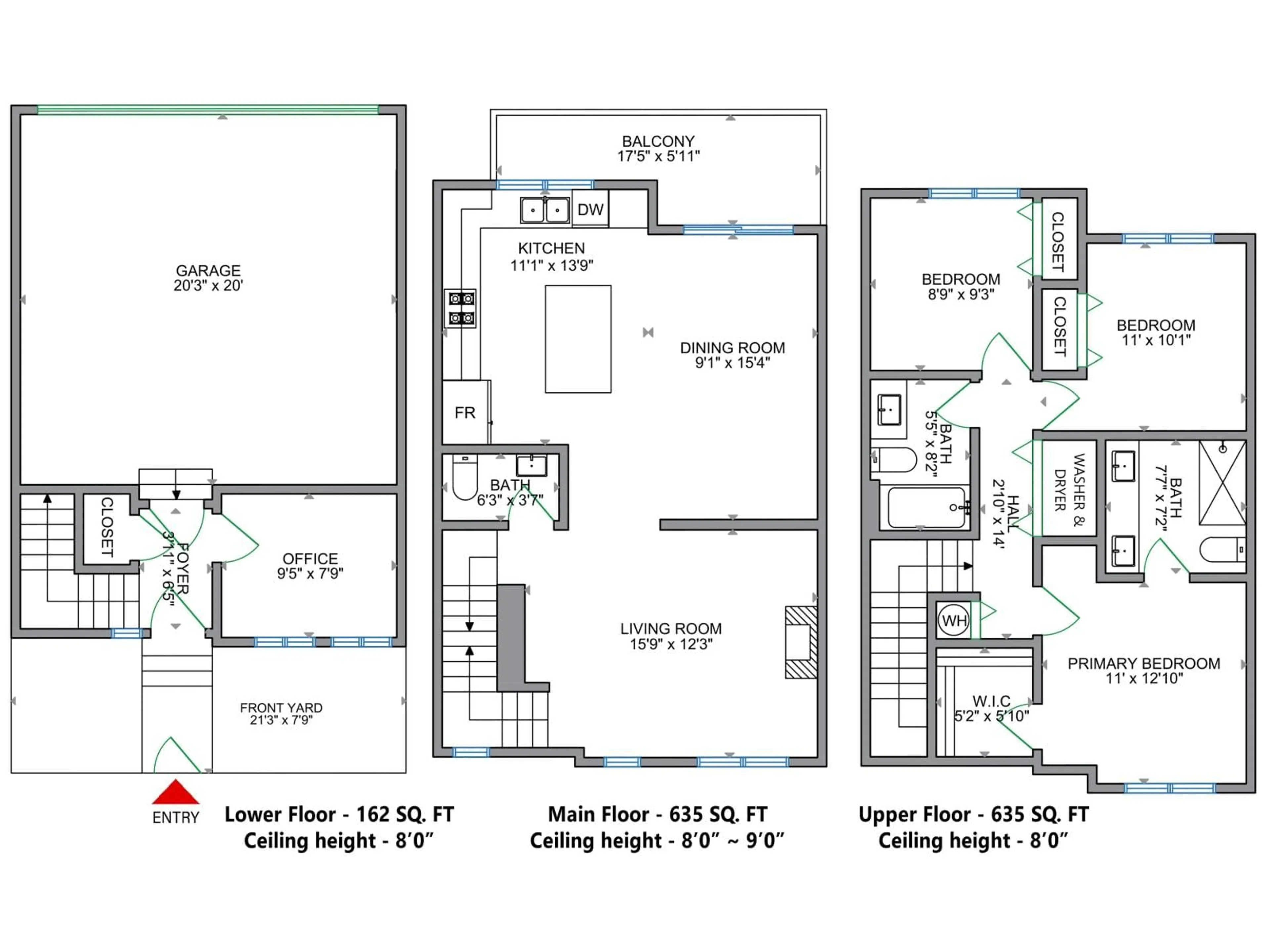 Floor plan for 16 - 16561 17A, Surrey British Columbia V3Z1J3