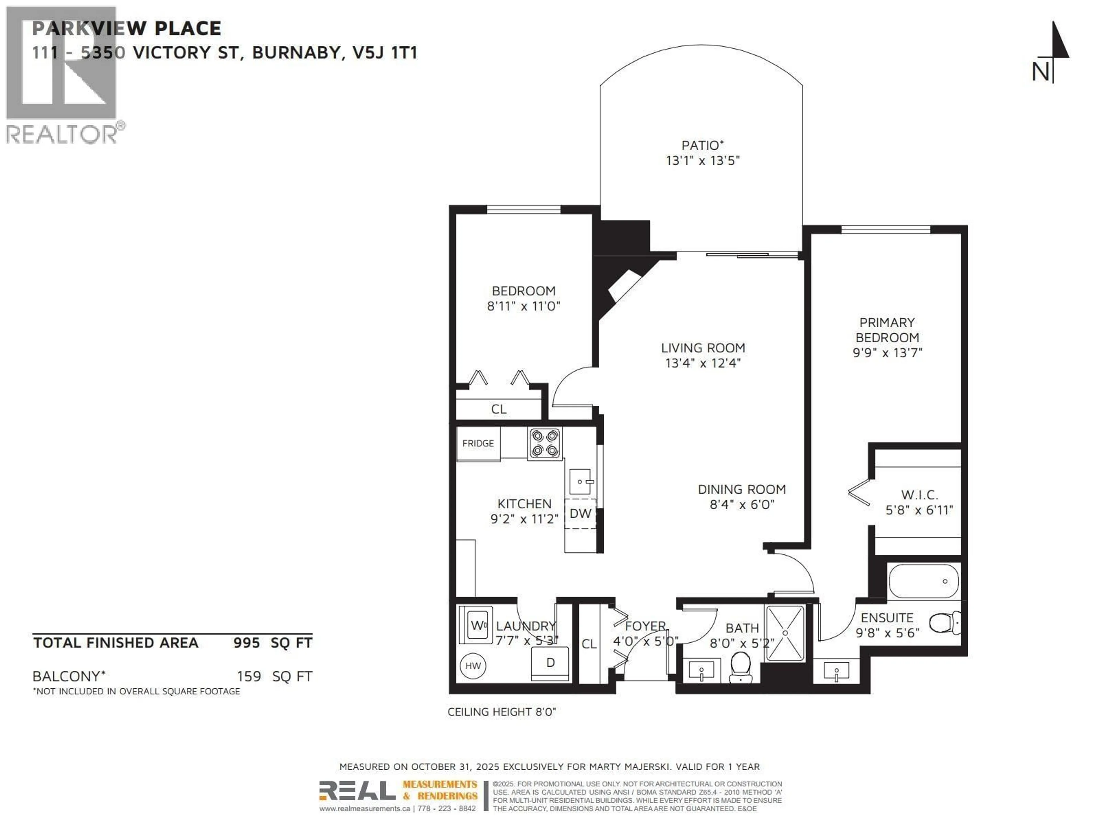 Floor plan for 111 - 5350 VICTORY STREET, Burnaby British Columbia V5J1T1