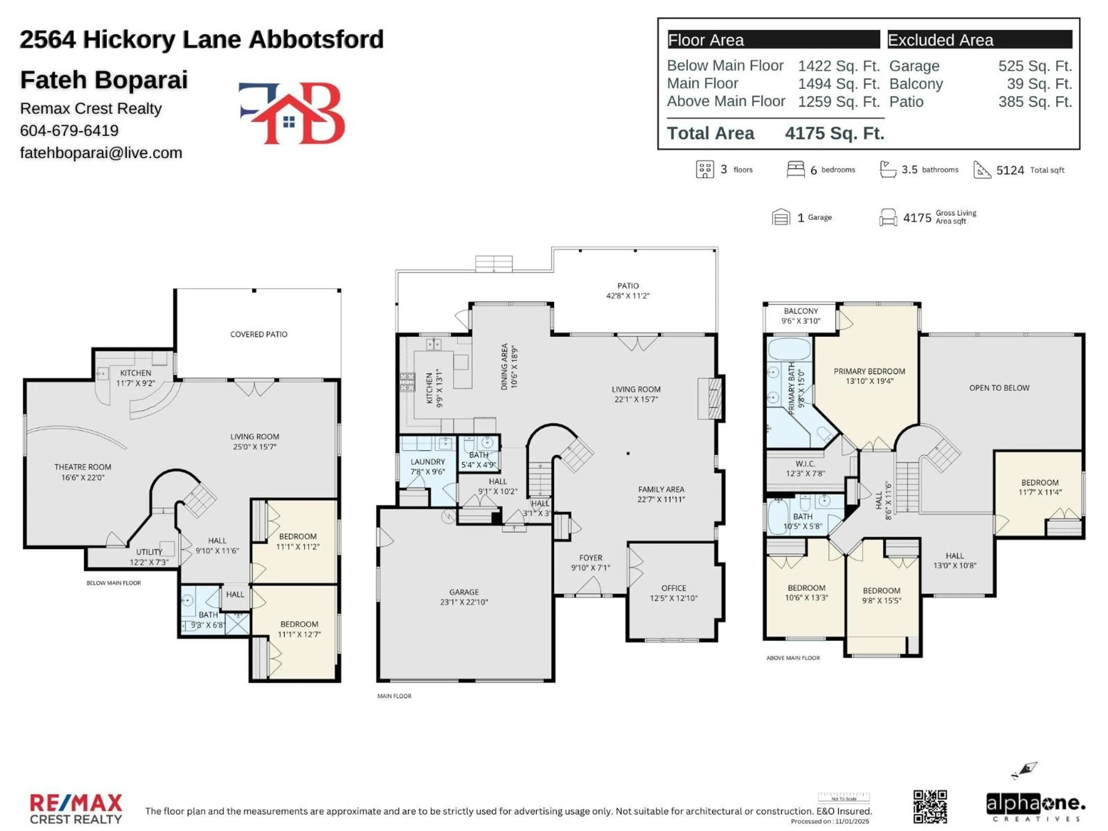 Floor plan for 2564 HICKORY, Abbotsford British Columbia V3G2Z9