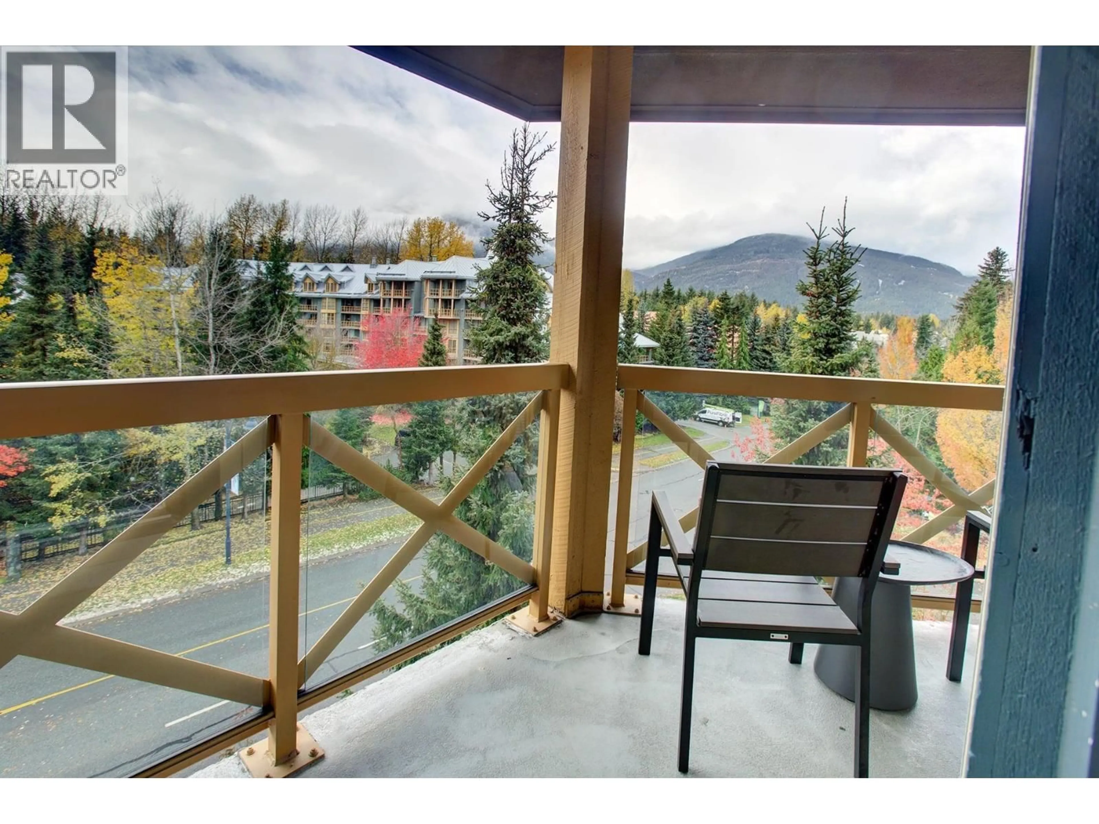 Balcony in the apartment, mountain view for 2424 - 4308 MAIN STREET, Whistler British Columbia V8E1A9