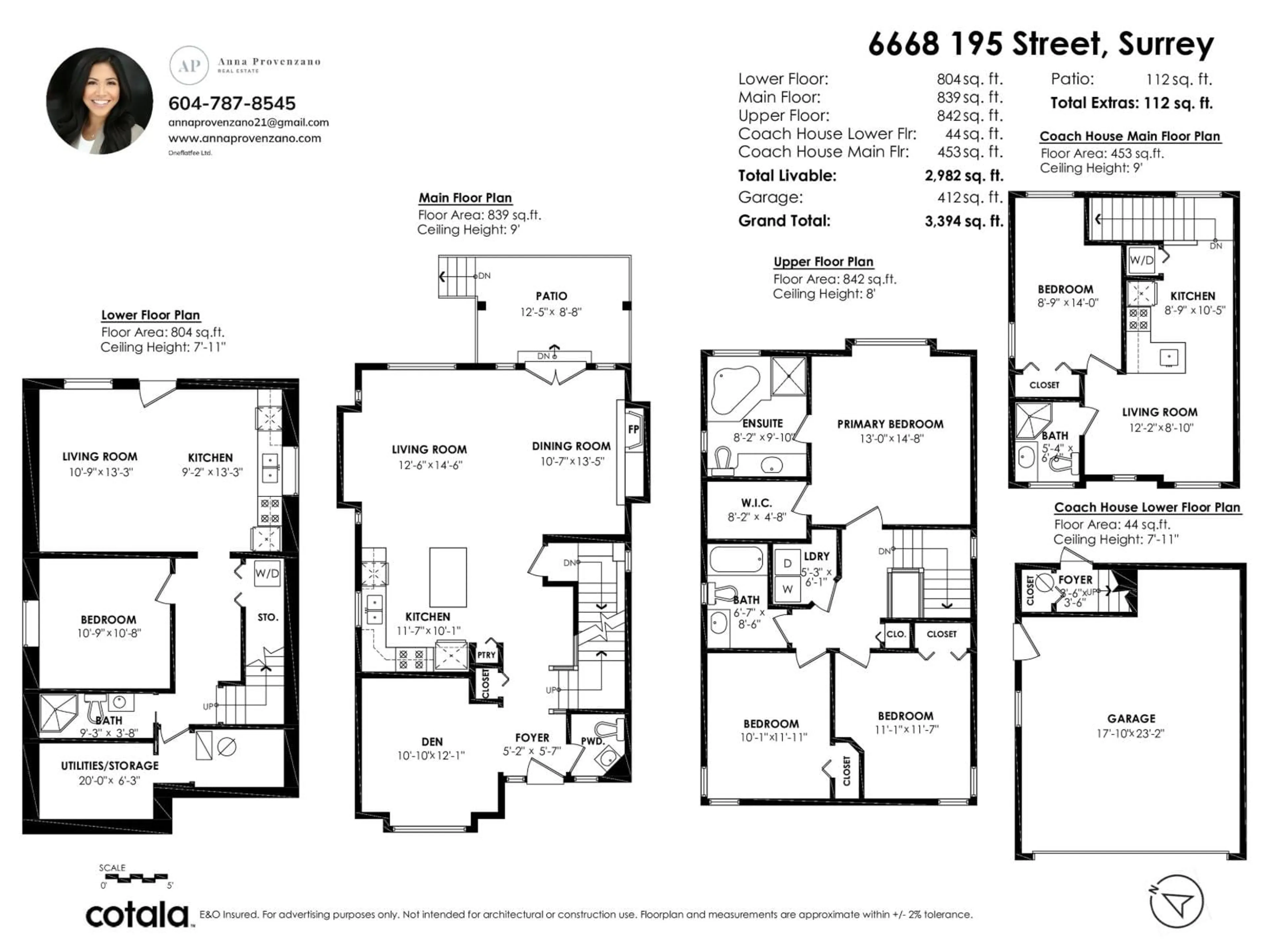 Floor plan for 6668 195, Surrey British Columbia V4N0C3