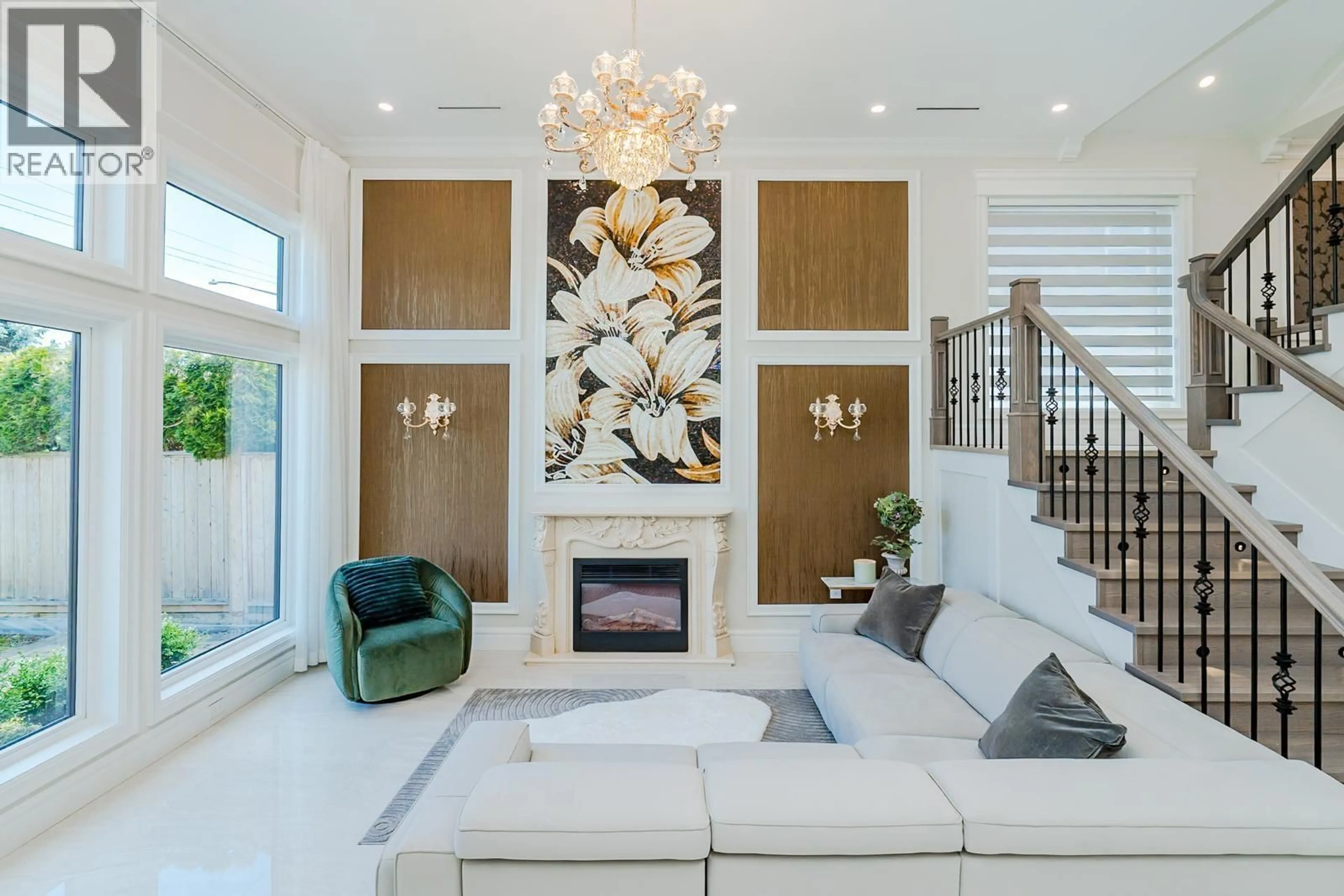 Living room with furniture, ceramic/tile floor for 9491 DESMOND ROAD, Richmond British Columbia V7E1R1