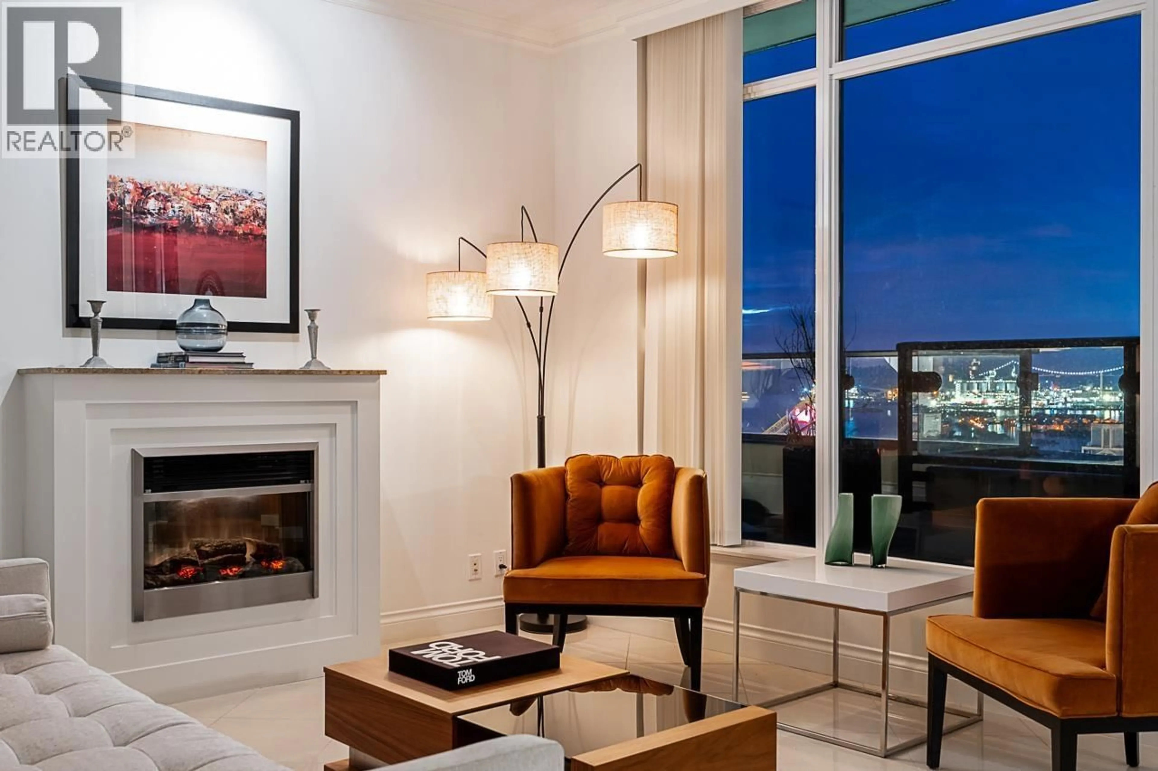 Living room with furniture, ceramic/tile floor for PH3 - 162 VICTORY SHIP WAY, North Vancouver British Columbia V7L0B4