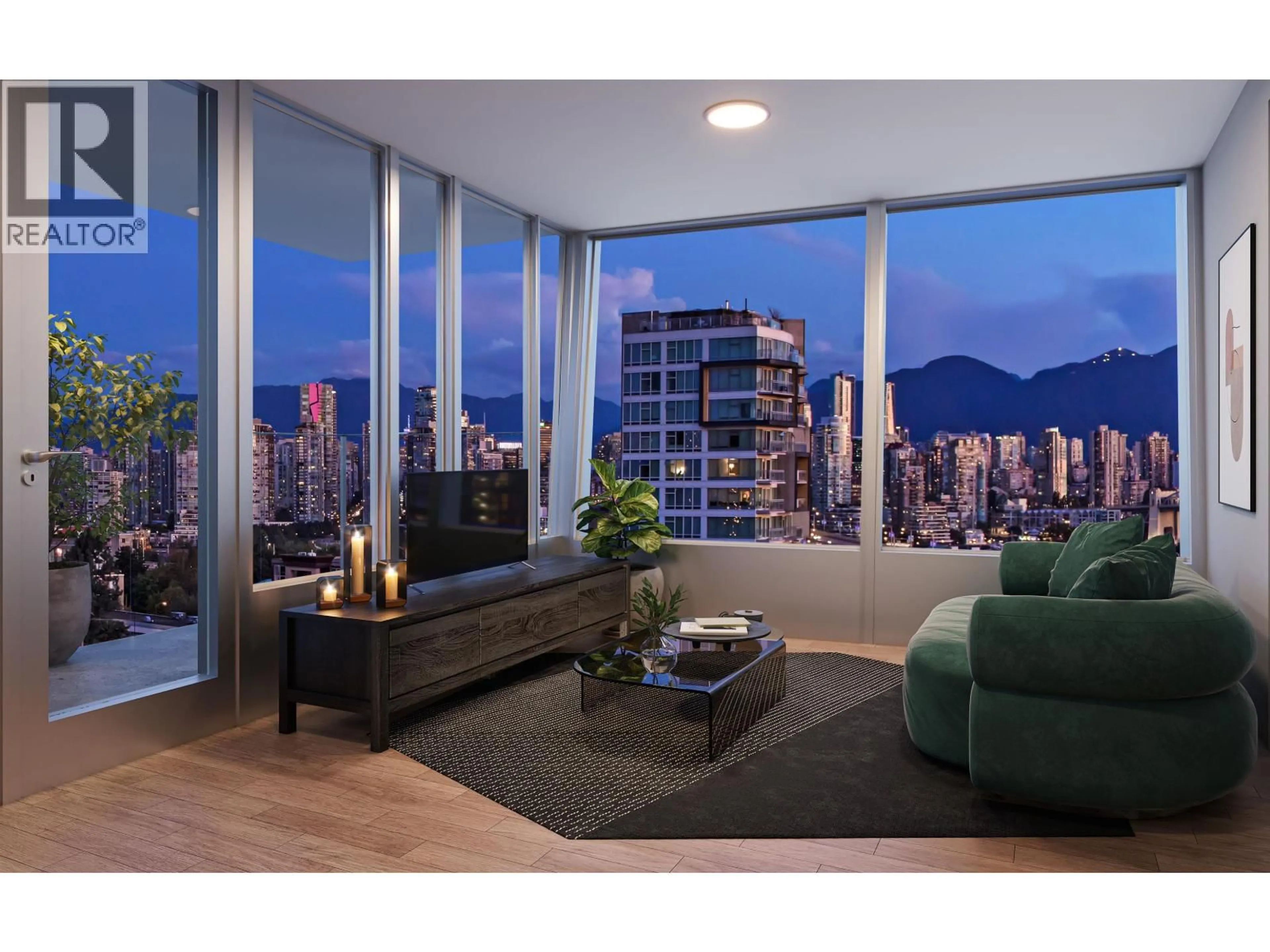 Living room with furniture, wood/laminate floor for 606 - 2323 FIR STREET, Vancouver British Columbia V6J1S5