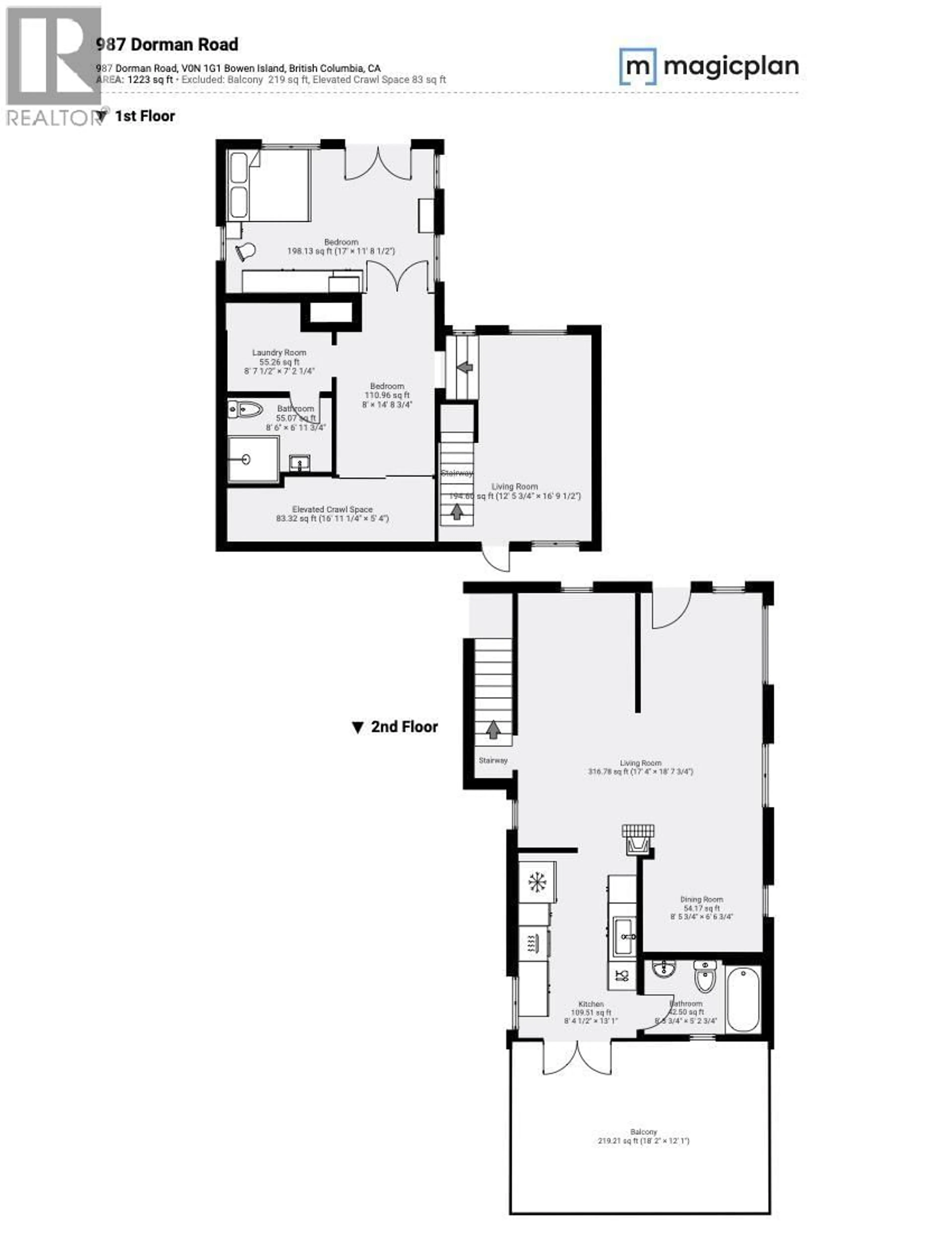 Floor plan for 987 DORMAN ROAD, Bowen Island British Columbia V0N1G1