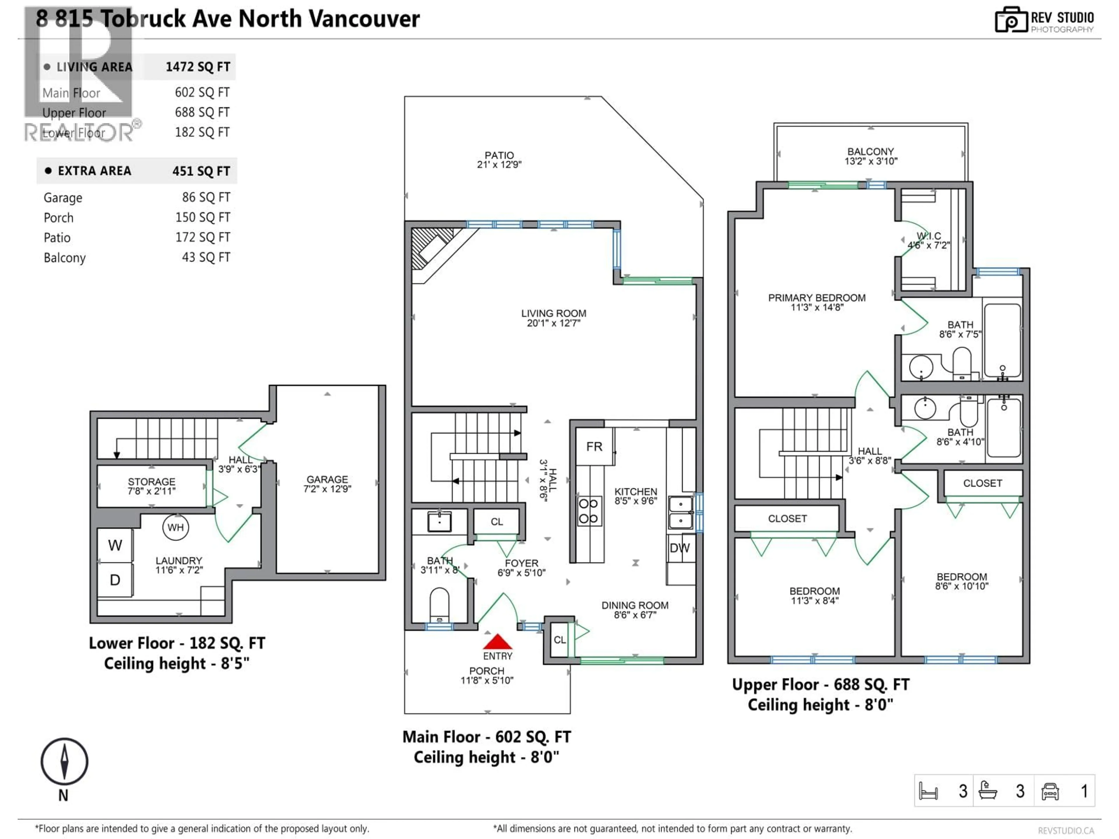 Floor plan for 8 - 815 TOBRUCK AVENUE, North Vancouver British Columbia V7P1V9