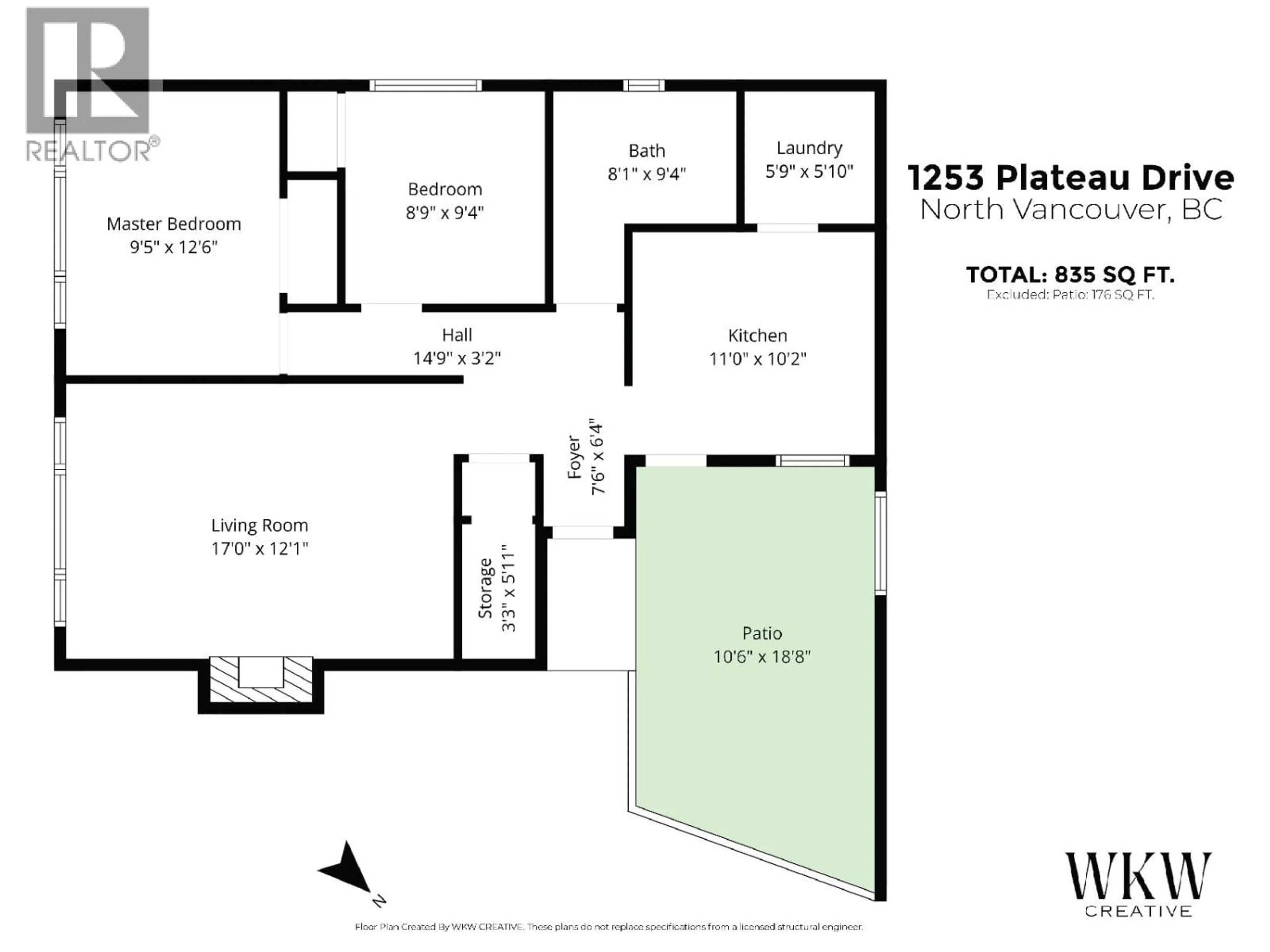 Floor plan for 1253 PLATEAU DRIVE, North Vancouver British Columbia V7P2J3