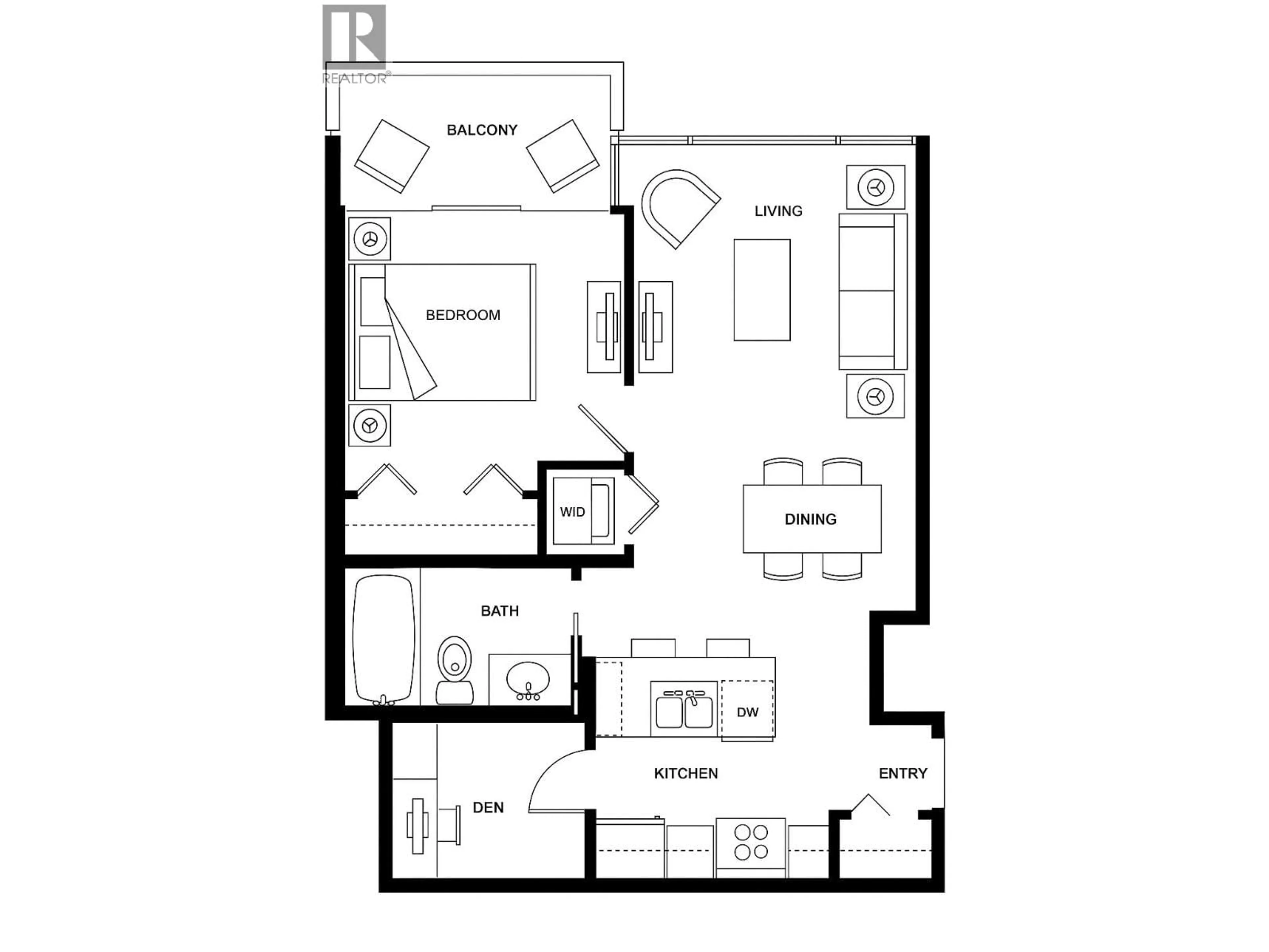 Floor plan for 2201 - 977 MAINLAND STREET, Vancouver British Columbia V6B1T2