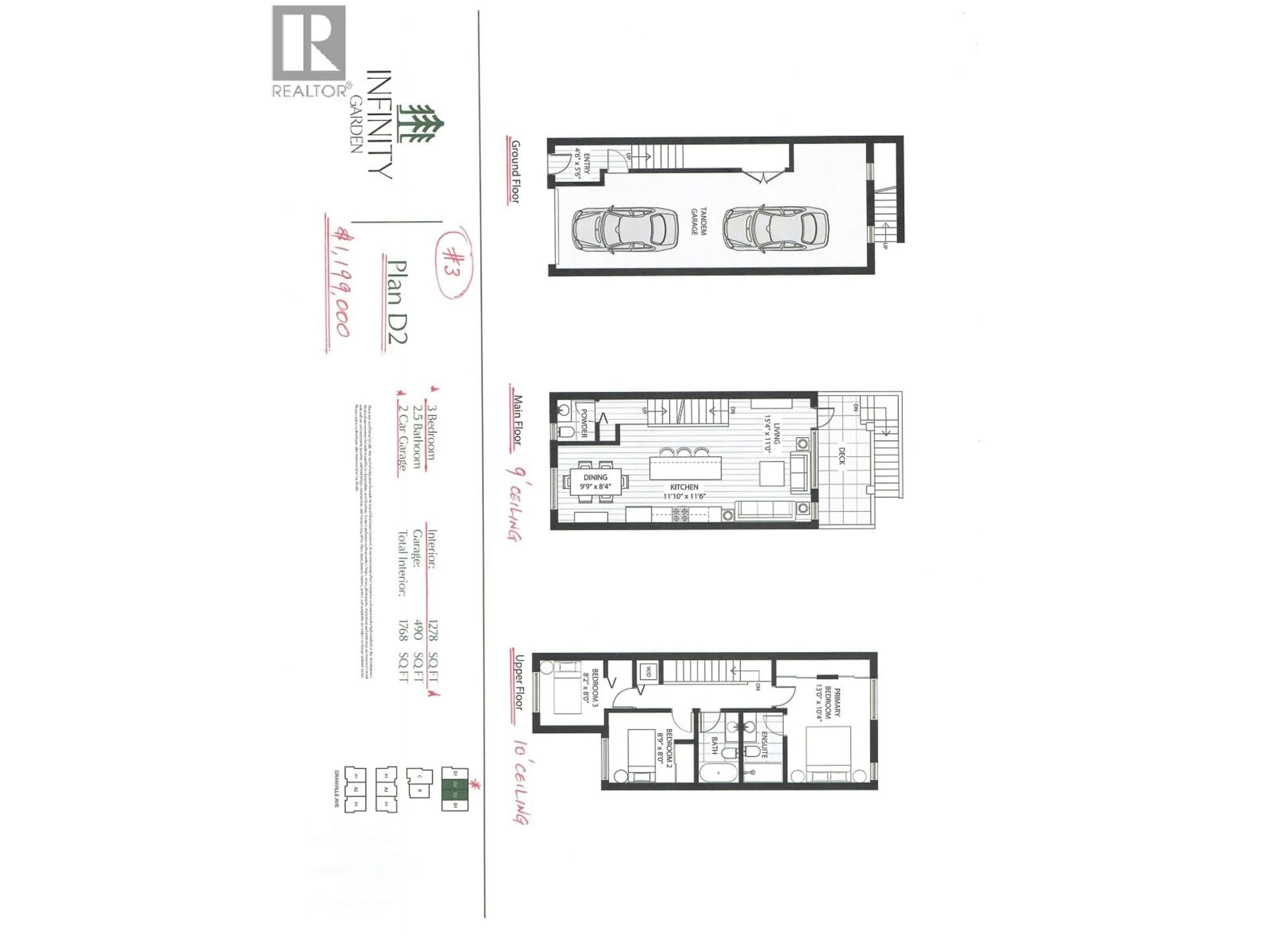 Floor plan for 2 - 9511 GRANVILLE AVENUE, Richmond British Columbia V6Y1P9