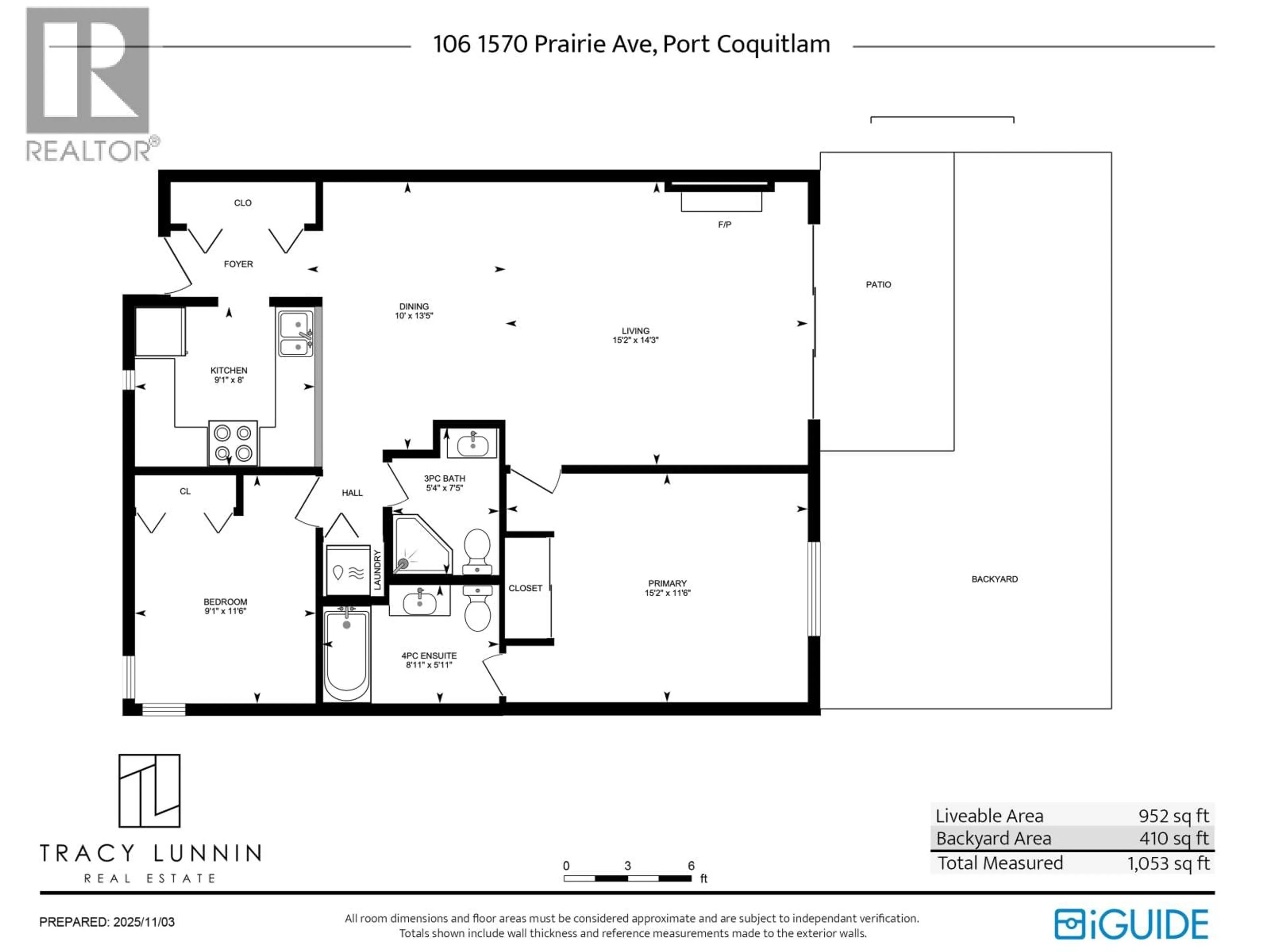 Floor plan for 106 - 1570 PRAIRIE AVENUE, Port Coquitlam British Columbia V3B1T4