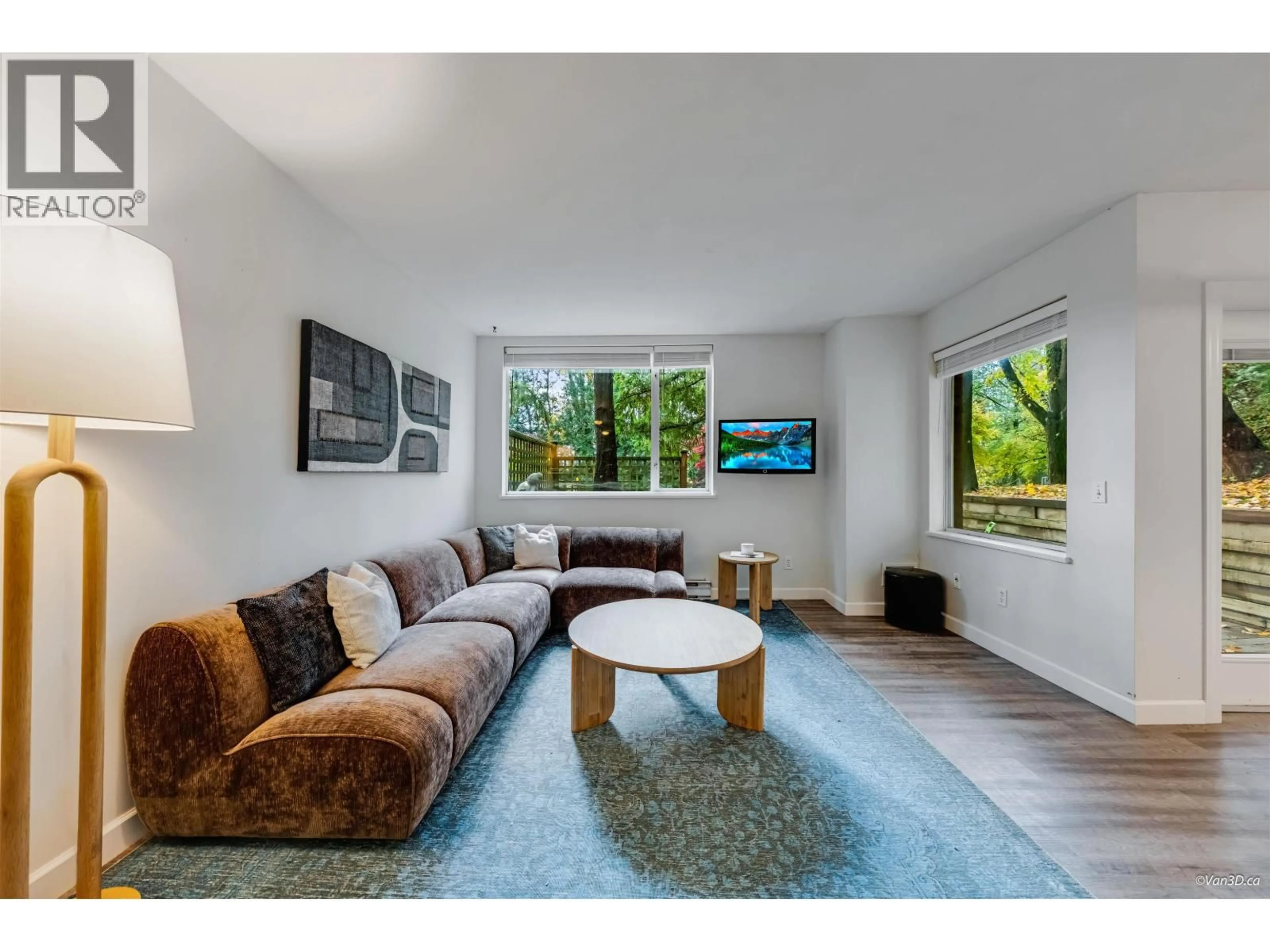 Living room with furniture, unknown for 105 - 6742 STATION HILL COURT, Burnaby British Columbia V3N4V2