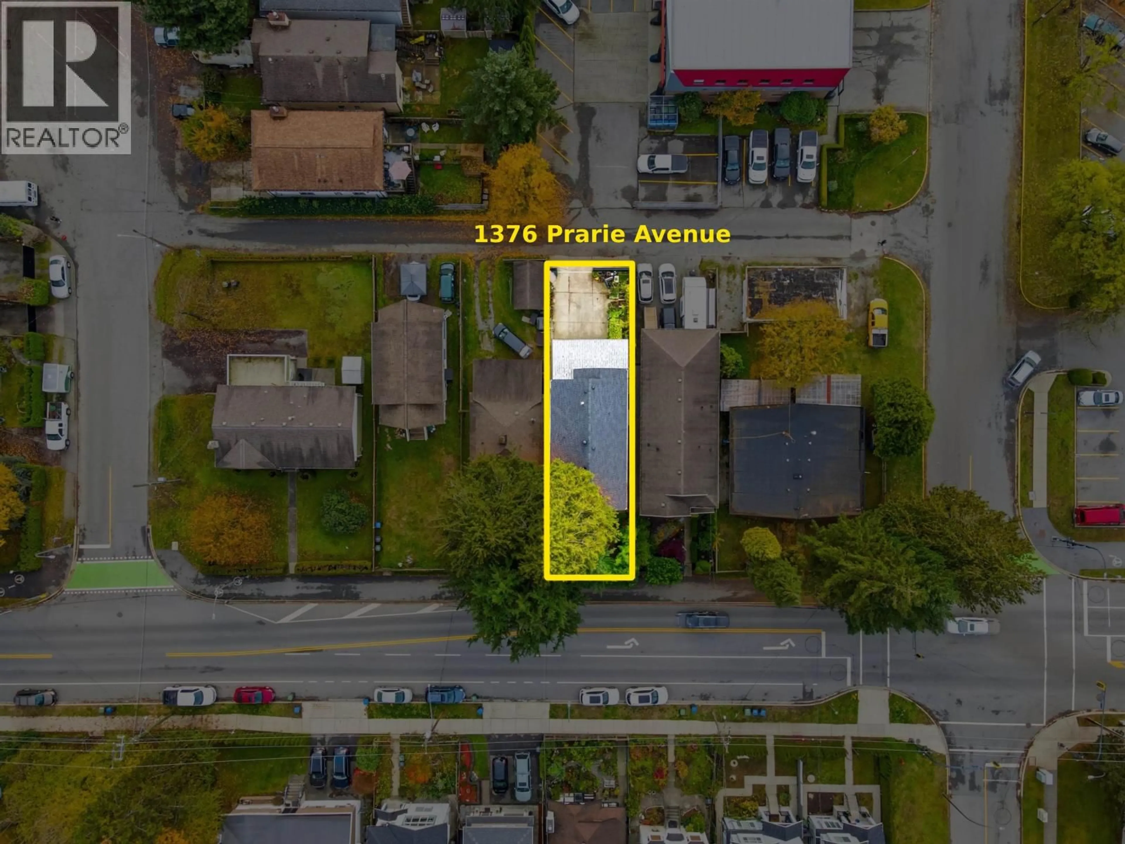 A pic from outside/outdoor area/front of a property/back of a property/a pic from drone, street for 1376 PRAIRIE AVENUE, Port Coquitlam British Columbia V3B1T2