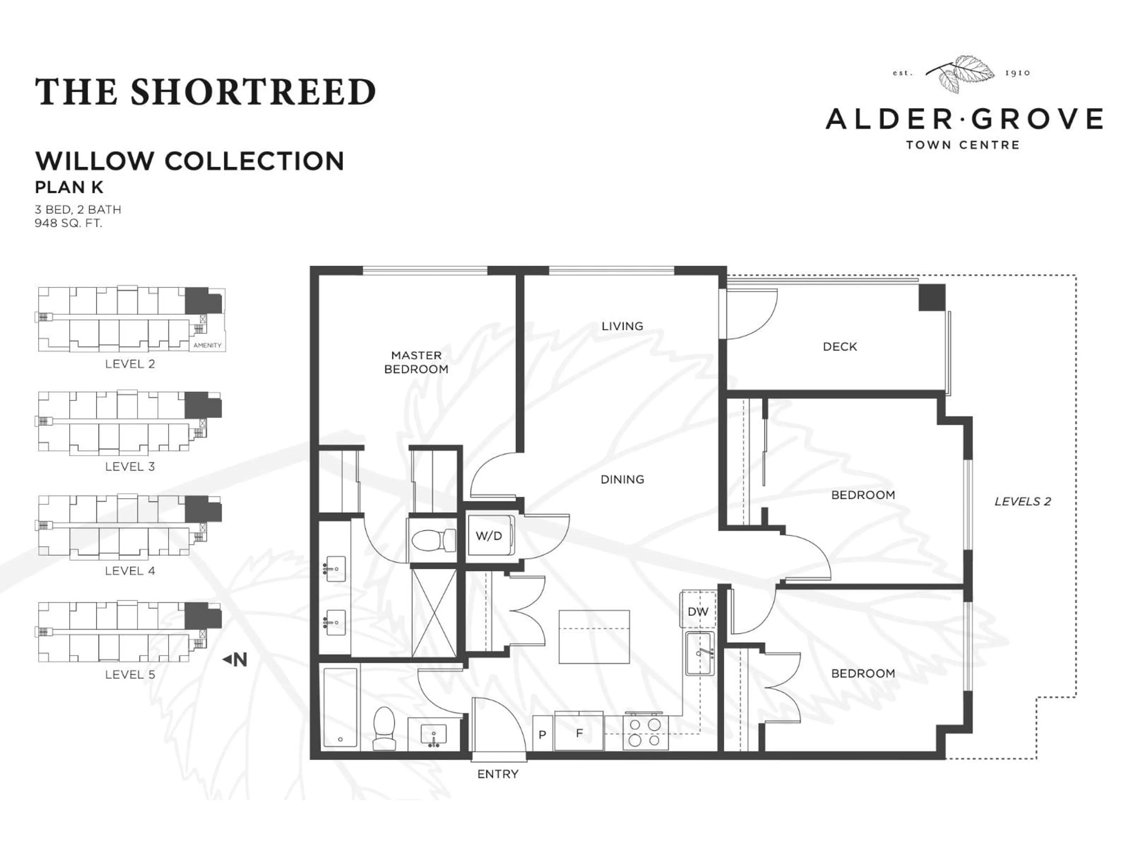 Floor plan for 513 - 27215 ALDERGROVE TOWN CENTRE, Langley British Columbia V4W0E3