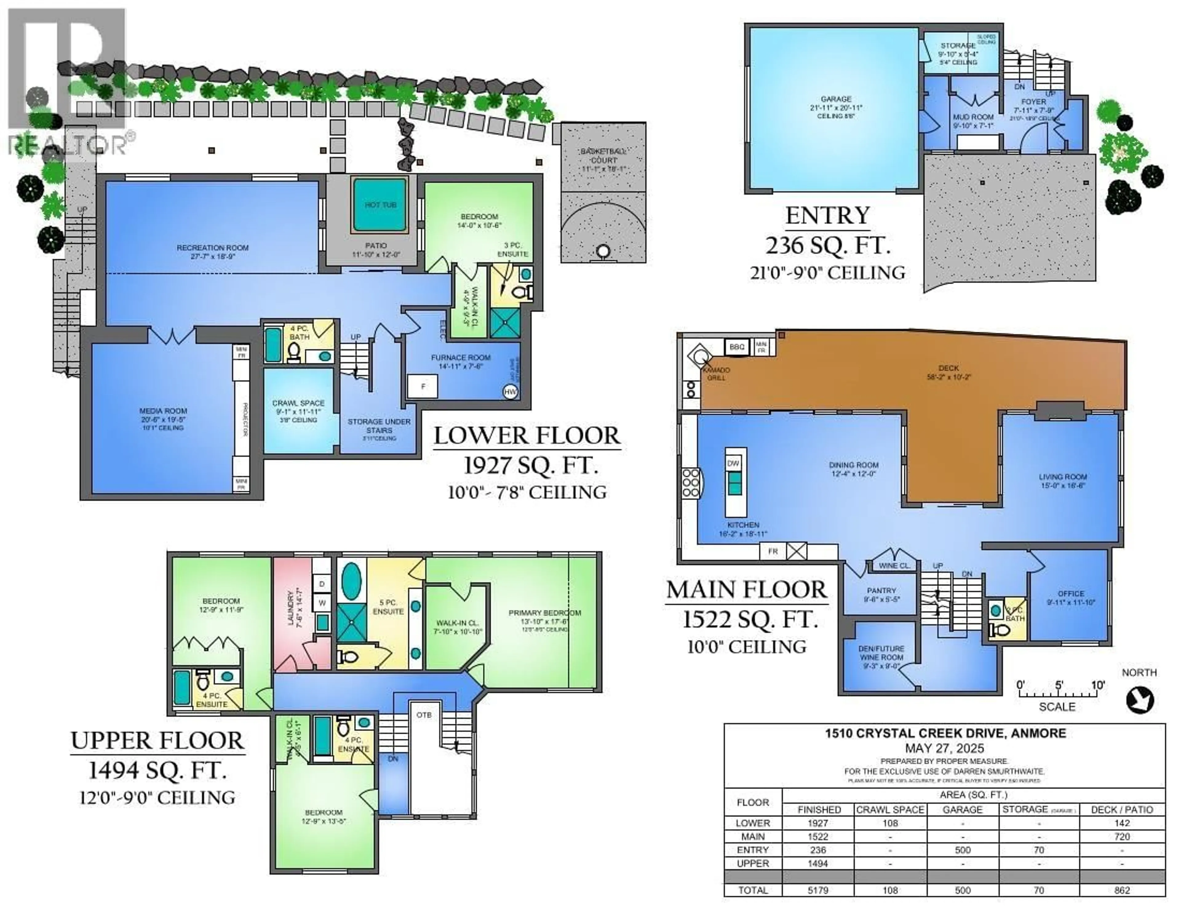 Floor plan for 1510 CRYSTAL CREEK DRIVE, Anmore British Columbia V3H0A3