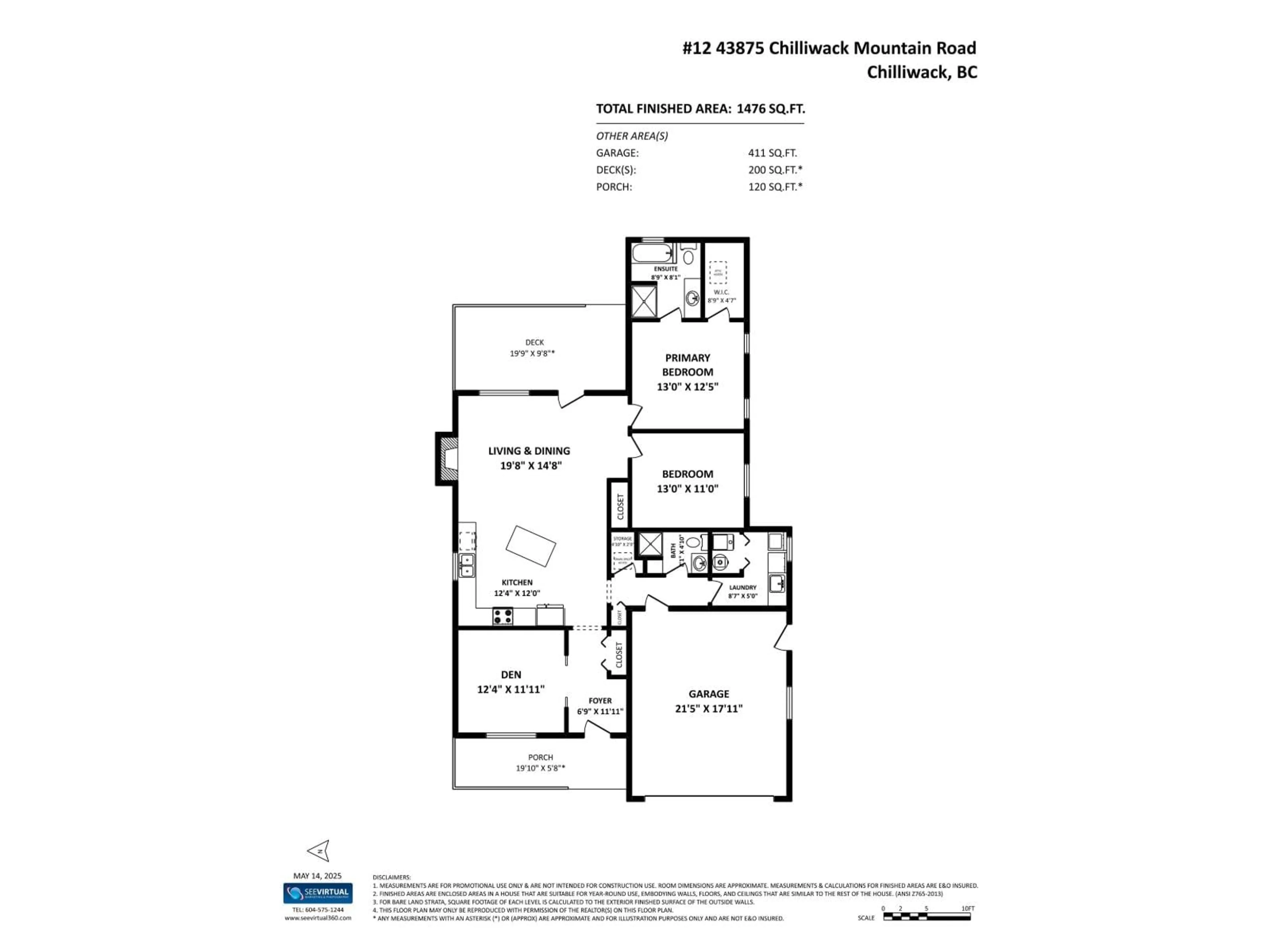 Floor plan for 12 - 43875 CHILLIWACK MOUNTAIN ROAD, Chilliwack British Columbia V2R5R6