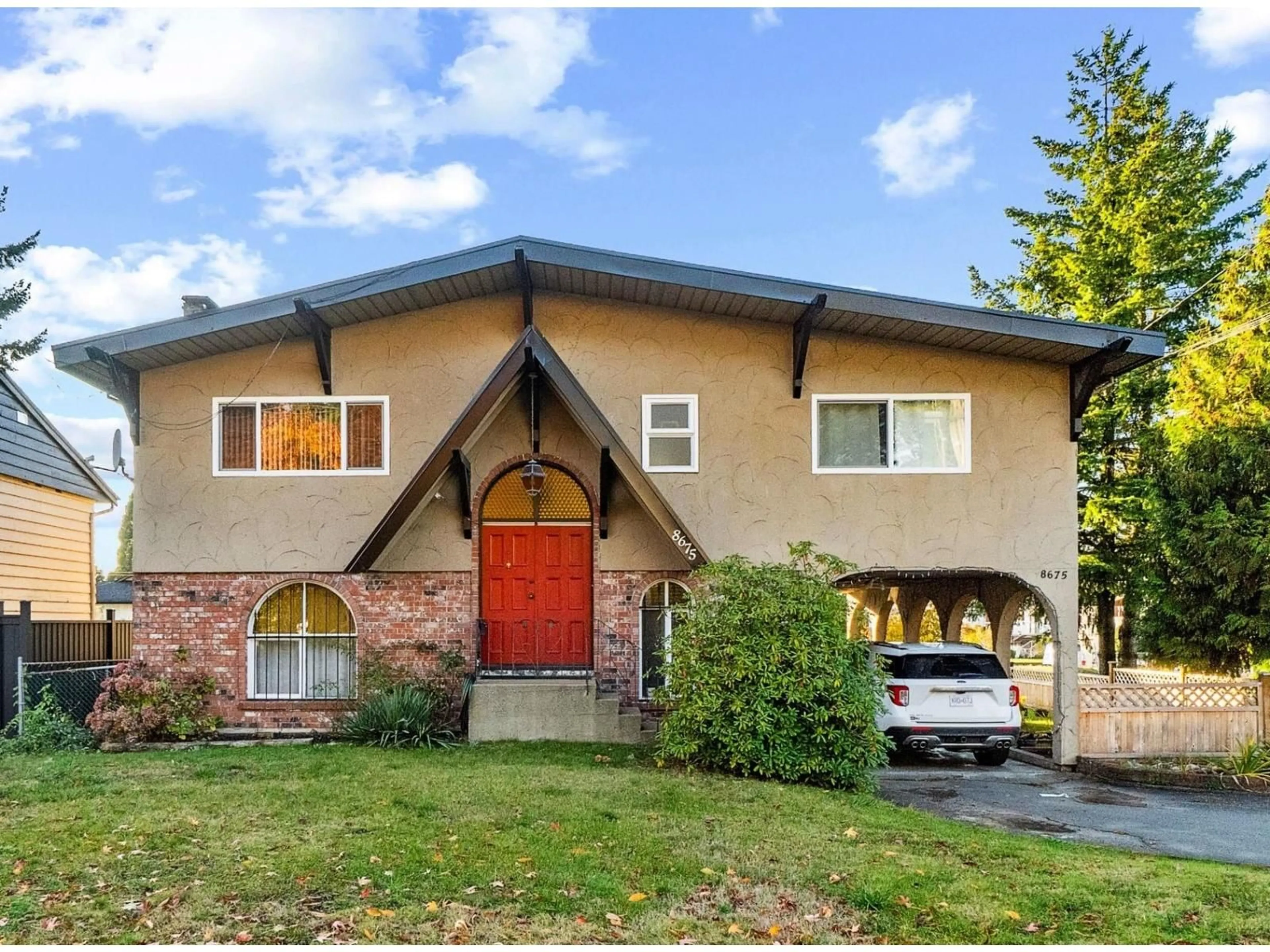 Home with brick exterior material, street for 8675 116, Delta British Columbia V4C5W1