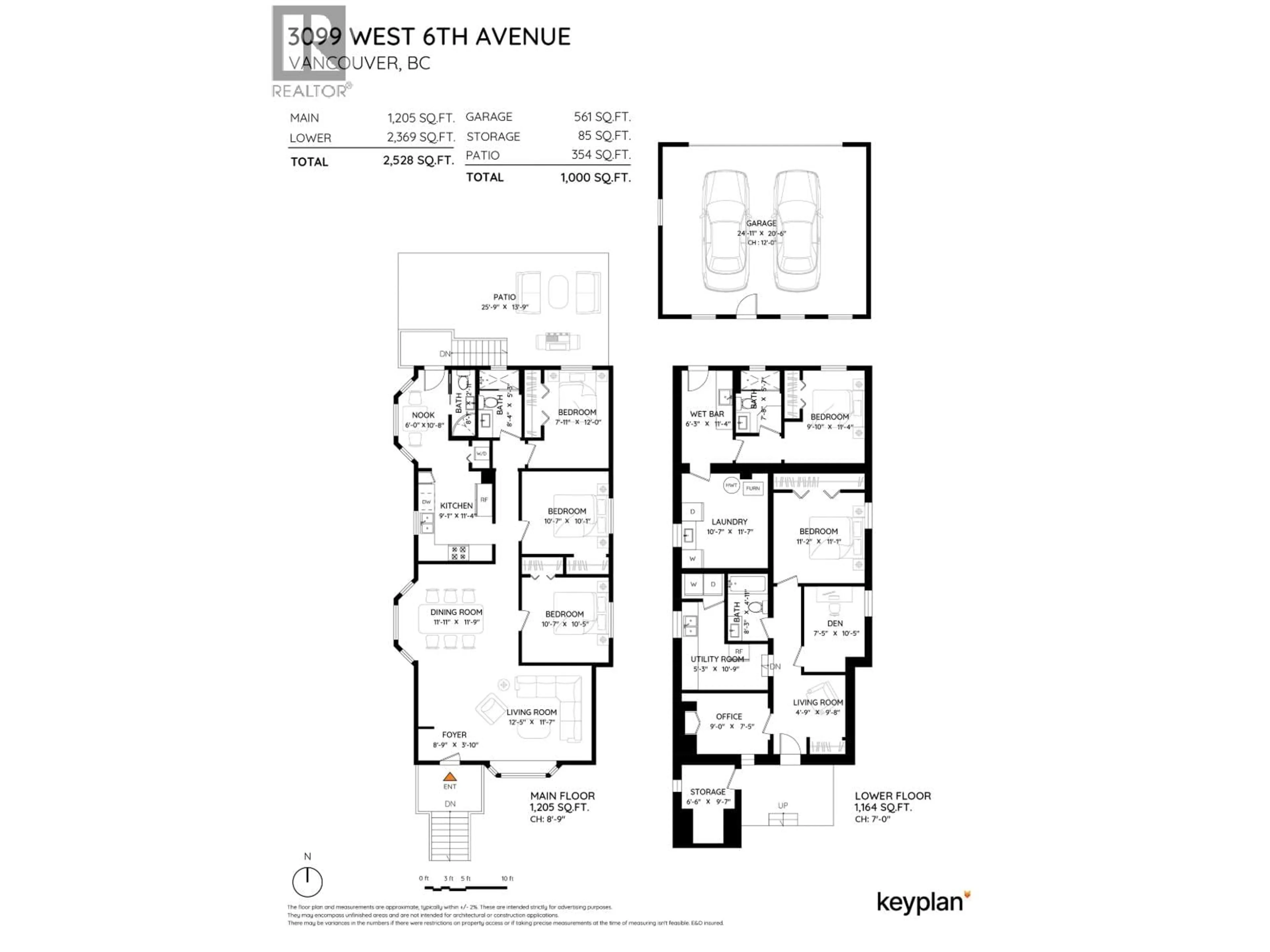 Floor plan for 3099 6TH AVENUE, Vancouver British Columbia V6K1X4