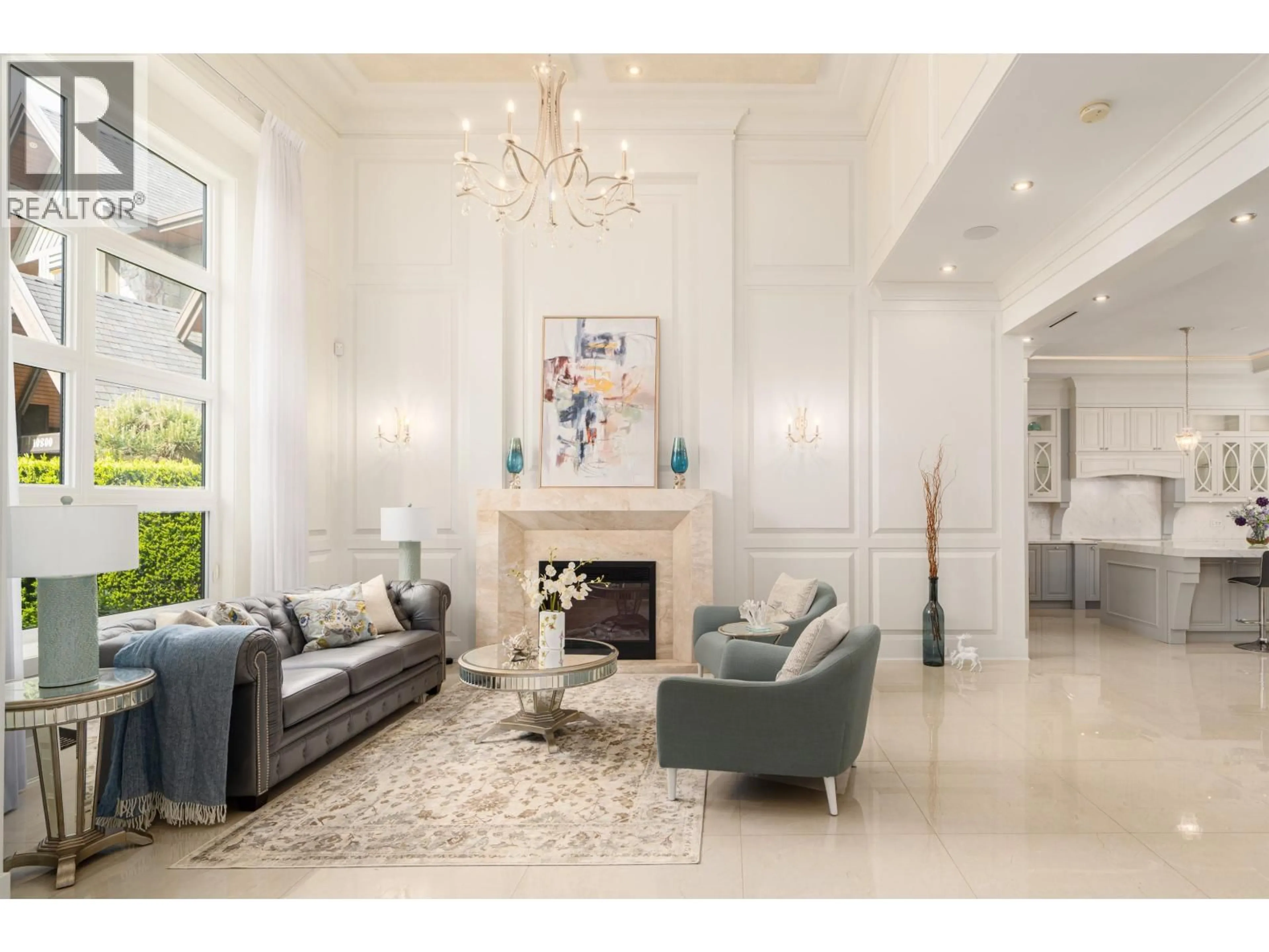 Living room with furniture, ceramic/tile floor for 10820 FORRILON PLACE, Richmond British Columbia V7A4G8