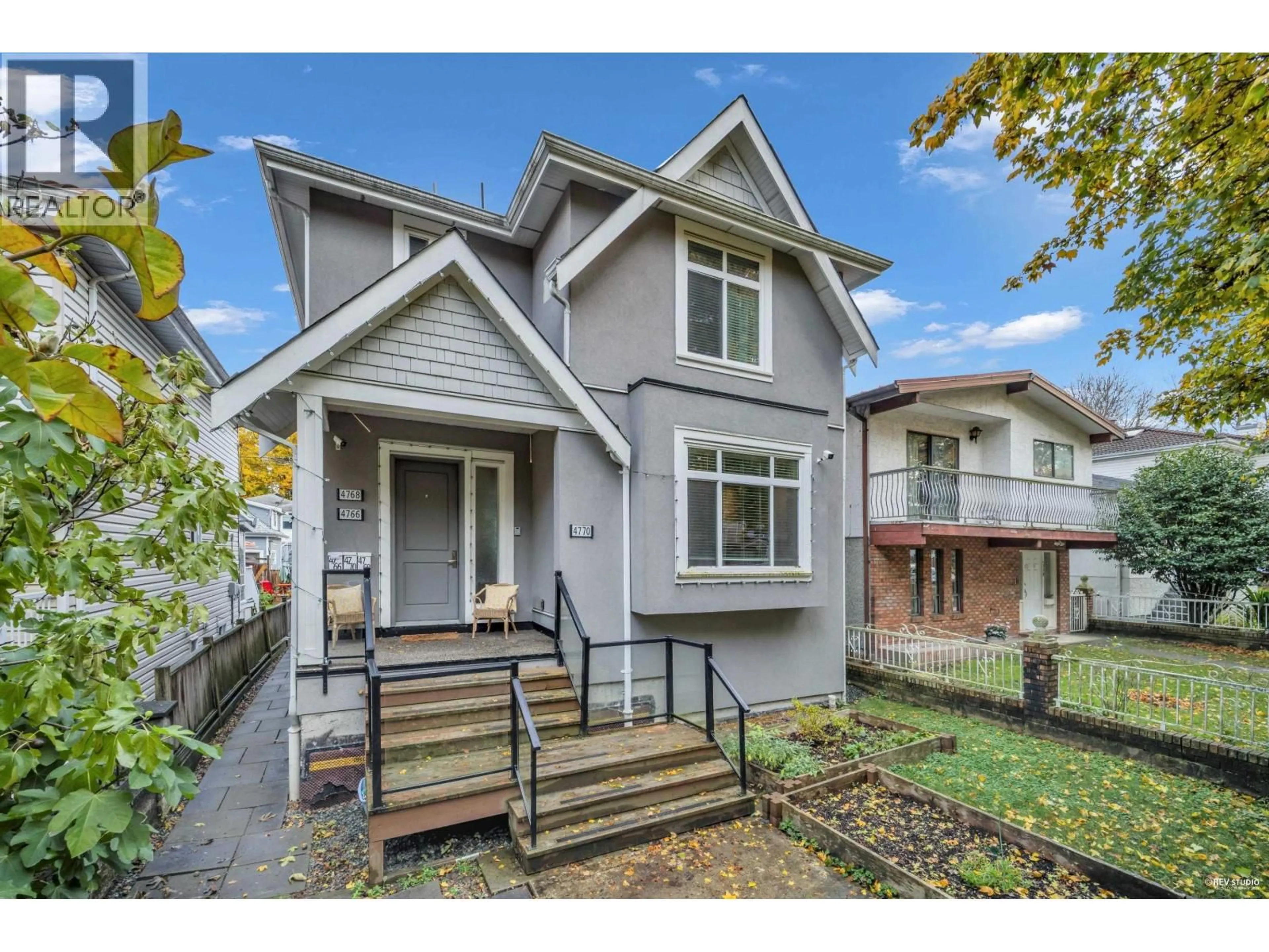 Home with vinyl exterior material, street for 4770 LANARK STREET, Vancouver British Columbia V5N3R8