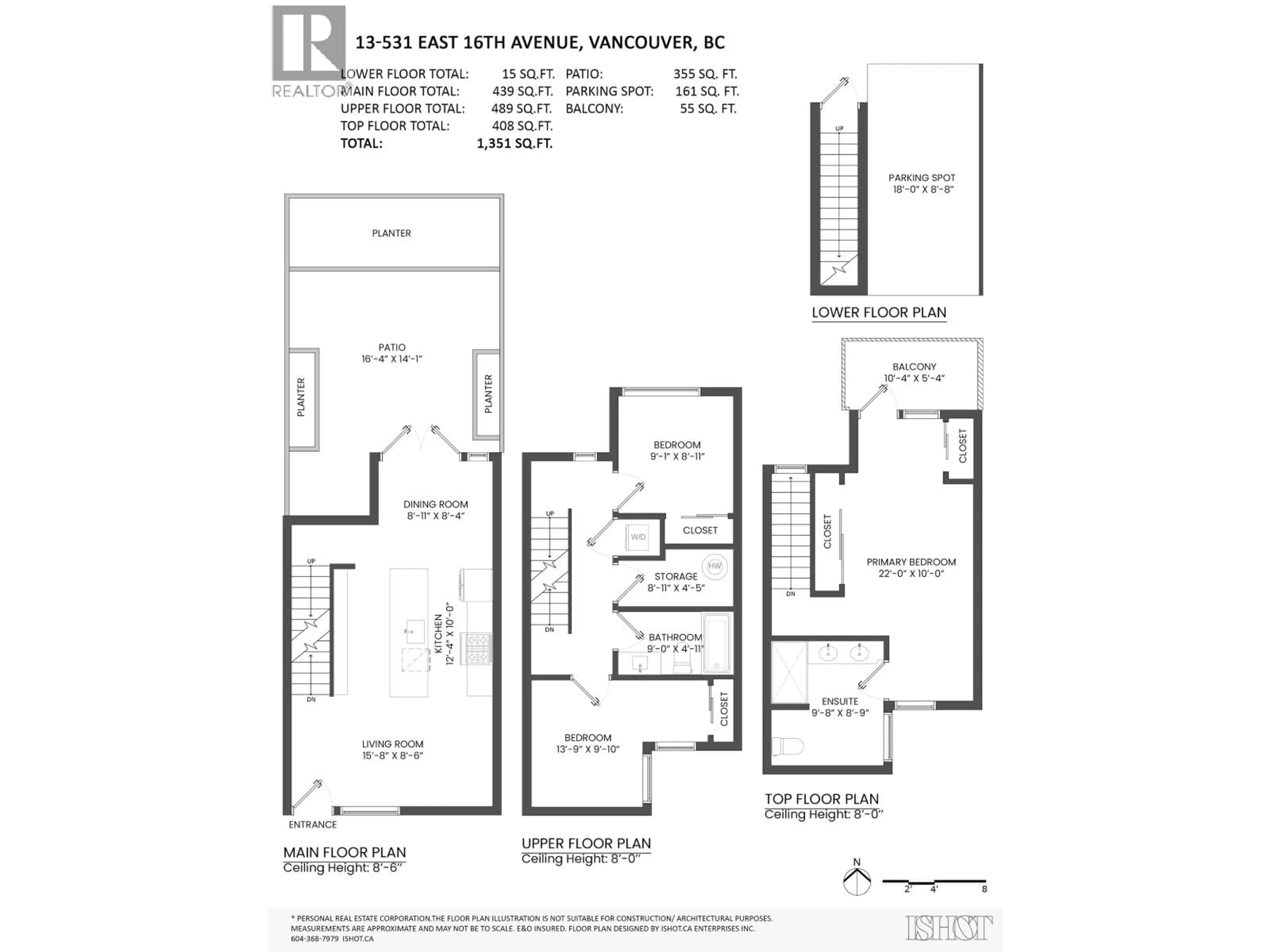 Floor plan for 13 - 531 EAST 16TH AVENUE, Vancouver British Columbia V5T2V1