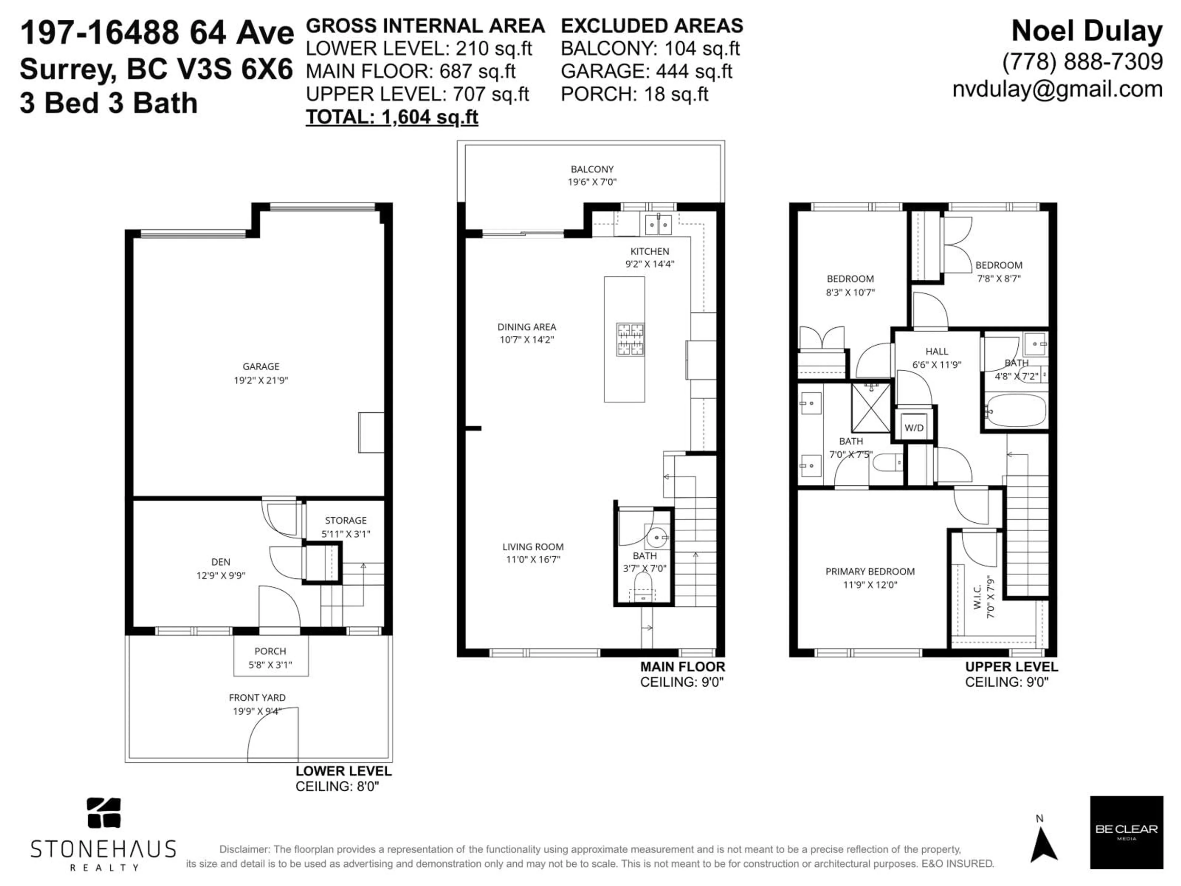 Floor plan for 197 - 16488 64, Surrey British Columbia V3S6X6